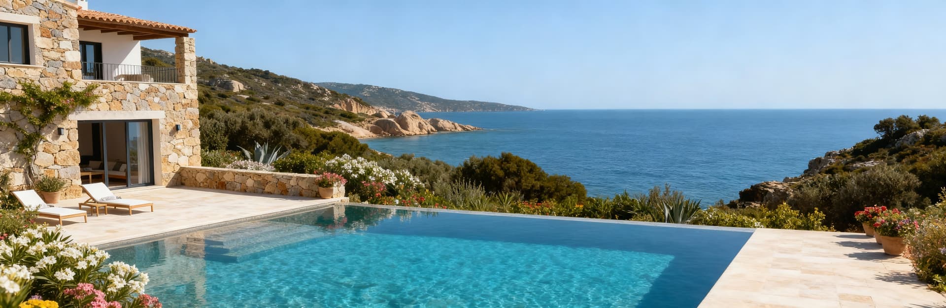 Exclusive villas for sale in Sardinia's countryside, blending luxury with nature’s beauty and cultural richness.