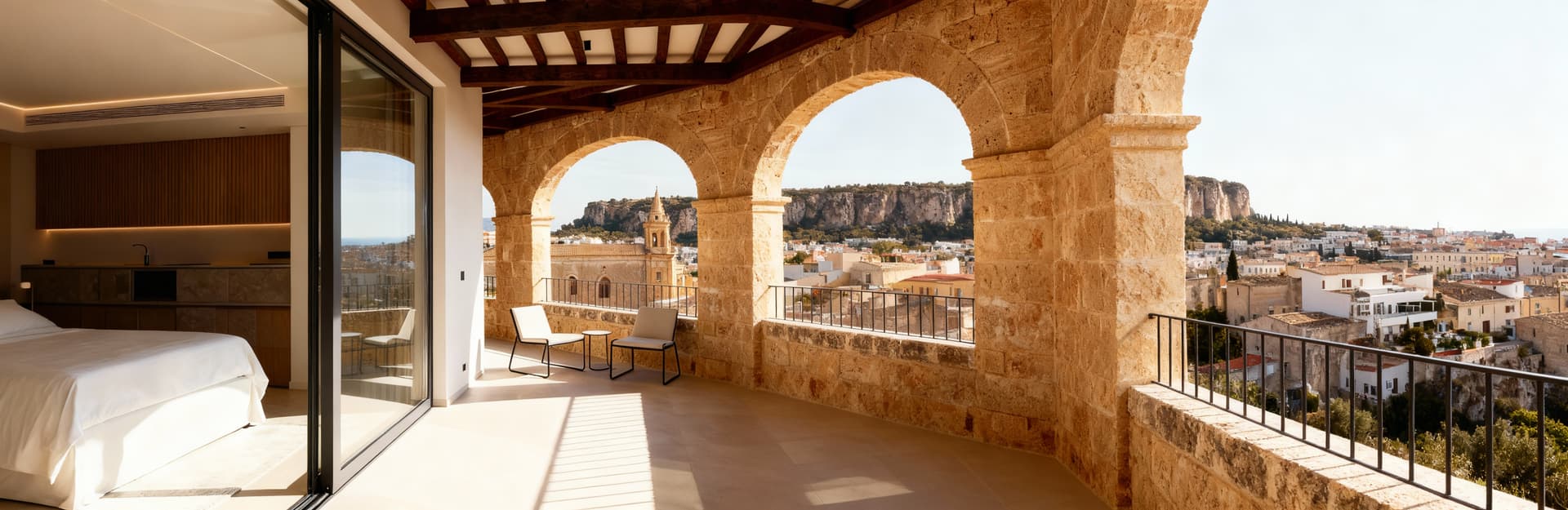 Modern penthouses for sale in Sicilian cities featuring luxurious amenities and stunning panoramic terraces.