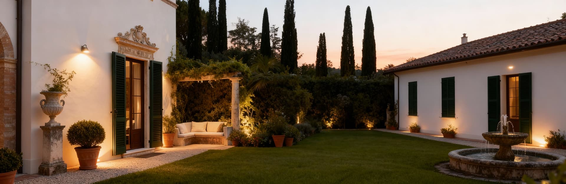 Elegant villa apartments for sale in Tuscany's cities, featuring private gardens and luxurious interiors.