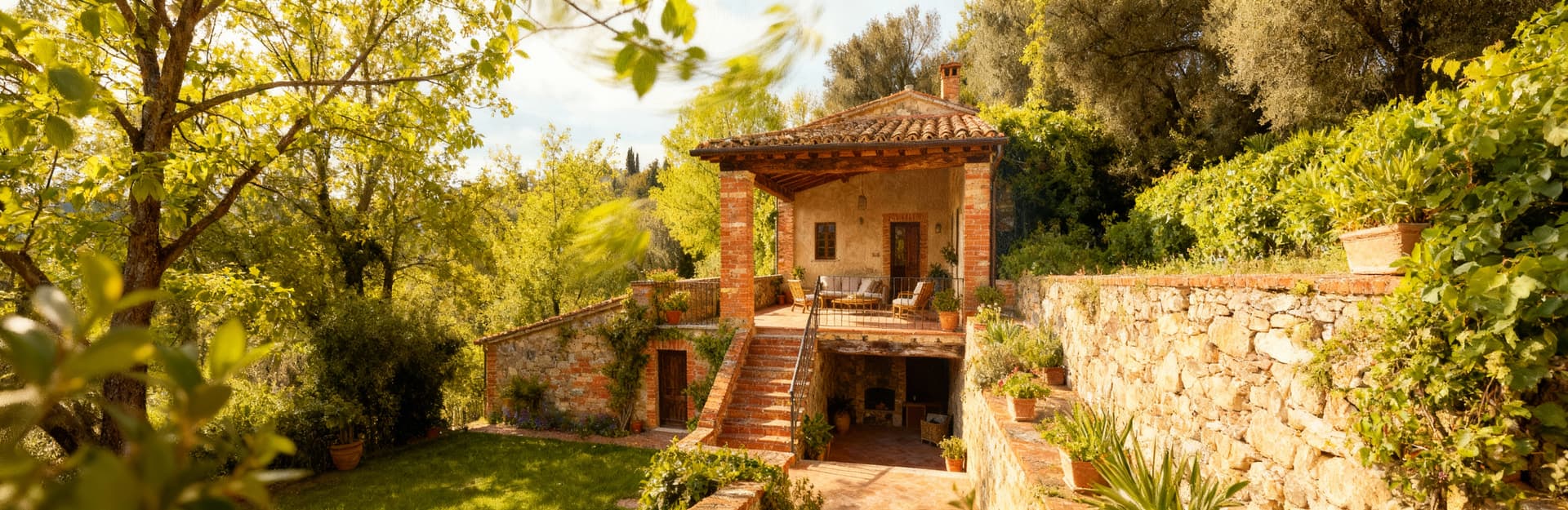 Charming multi-level rustic homes for sale in the serene Umbrian countryside.