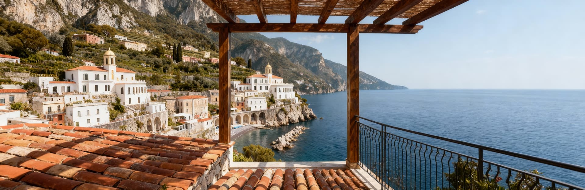 Luxury villas for sale on the Amalfi Coast in Campania, showcasing stunning views, charming towns, and exquisite architecture.