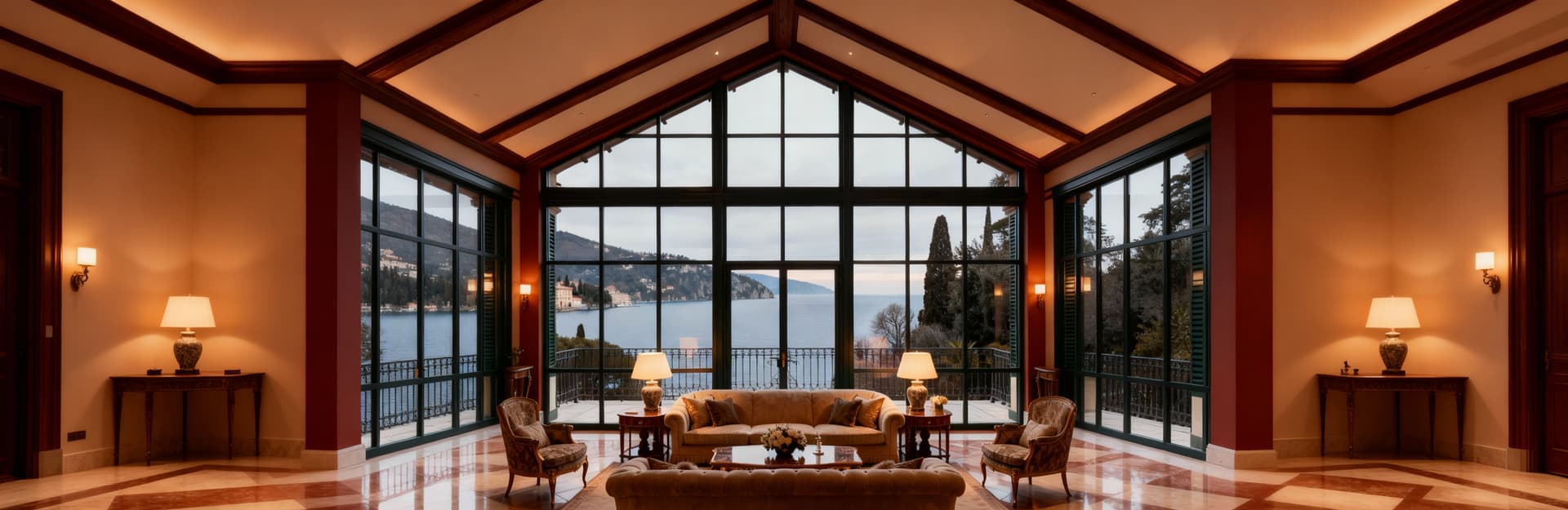 Luxury penthouses for sale in Santa Margherita Ligure, featuring sea views, large windows, and panoramic terraces overlooking Tigullio Gulf.