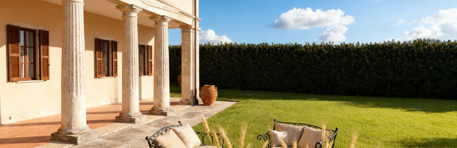 Elegant villas for sale in Gorizia city, featuring spacious interiors, private gardens, and a blend of history and modernity.