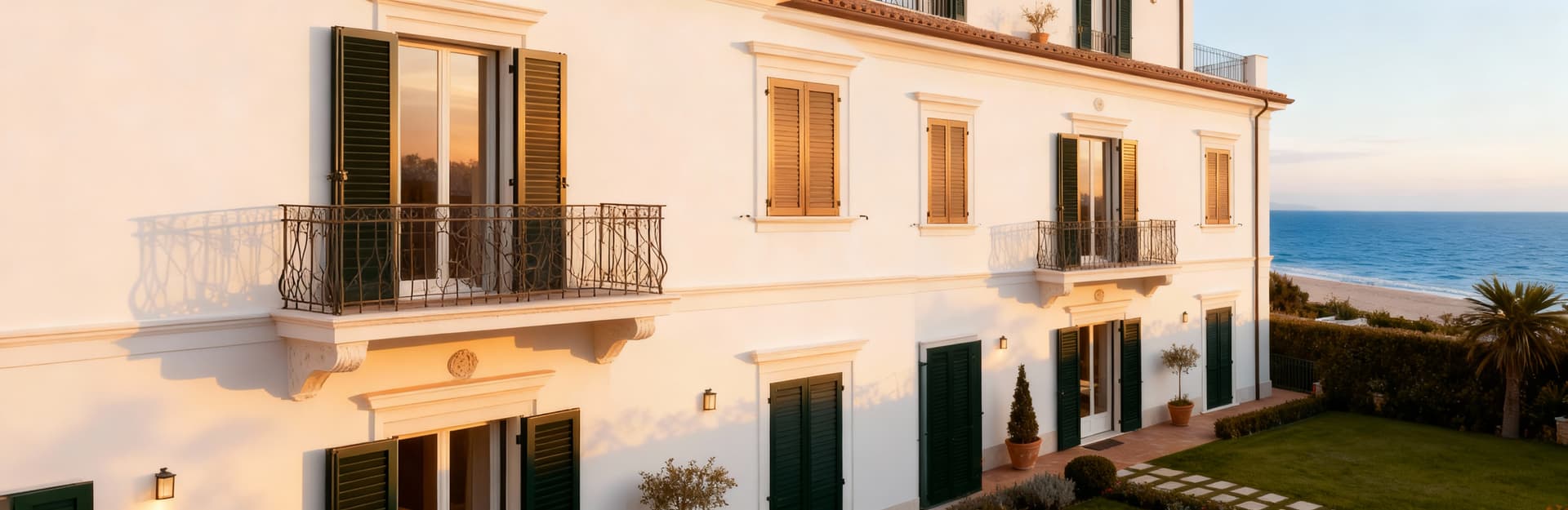 Luxury villas for sale in Milan, featuring spacious interiors, private gardens, and elegant architecture in an urban setting.