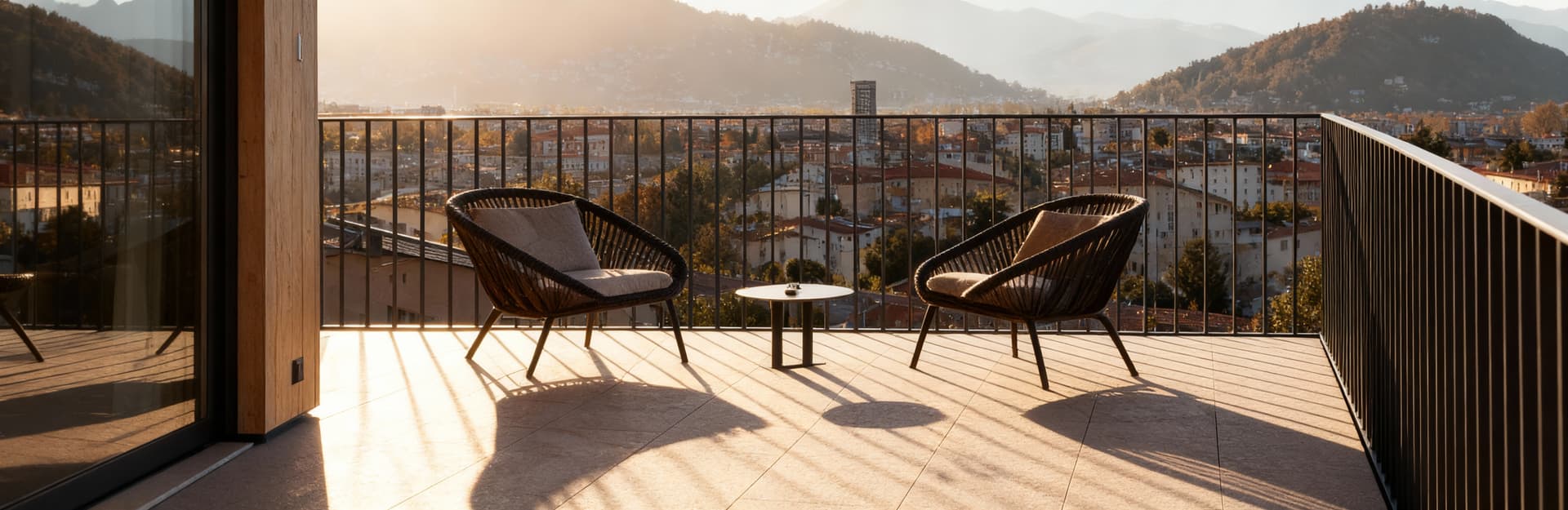 Panoramic penthouses for sale in Varese city center, featuring modern interiors and terraces with breathtaking views.