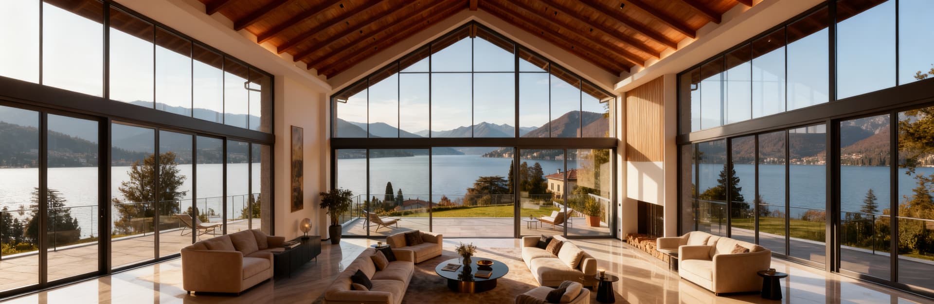 Elegant penthouses for sale in the city area of Lake Maggiore, featuring stunning views, luxury finishes, and panoramic terraces.