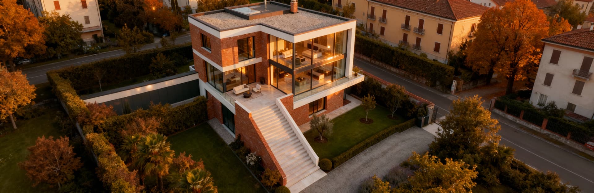 Elegant villas for sale in Novara city center, featuring spacious layouts, bright interiors, and manicured gardens.
