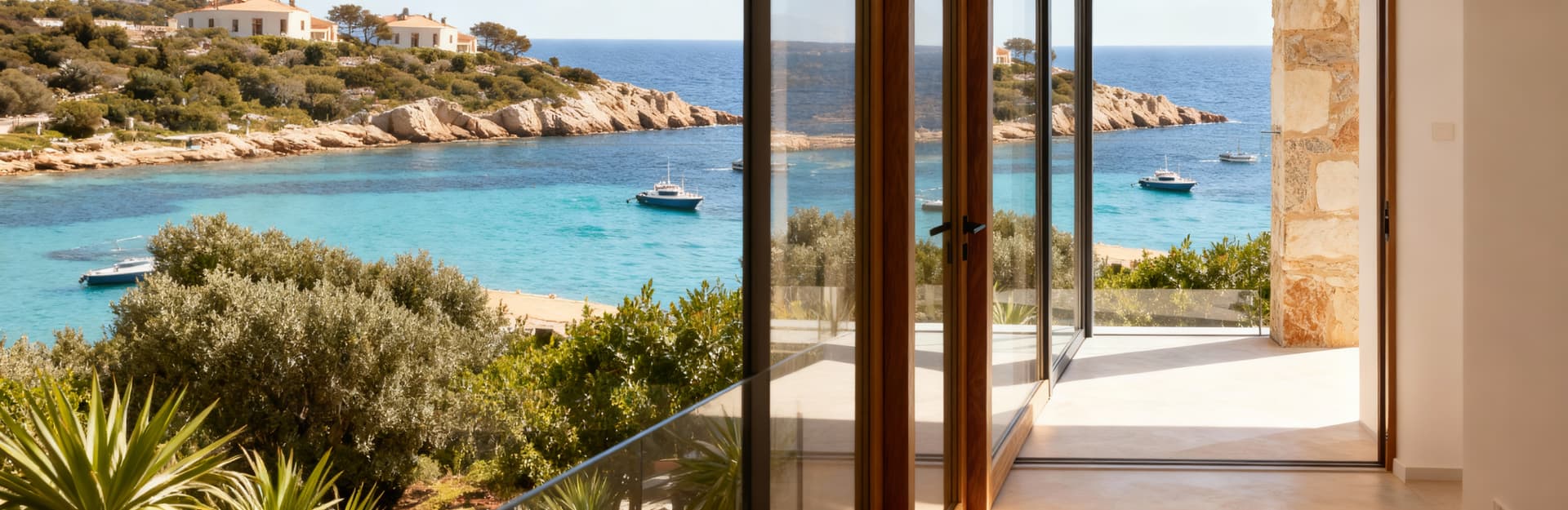 City homes for sale in Porto Cervo, a short walk from the sea, blending urban comfort and coastal charm.