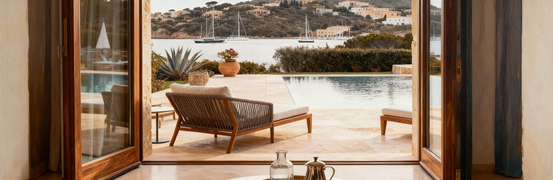 Luxury apartments for sale in Porto Cervo, featuring elegant design, close to exclusive boutiques and upscale venues.