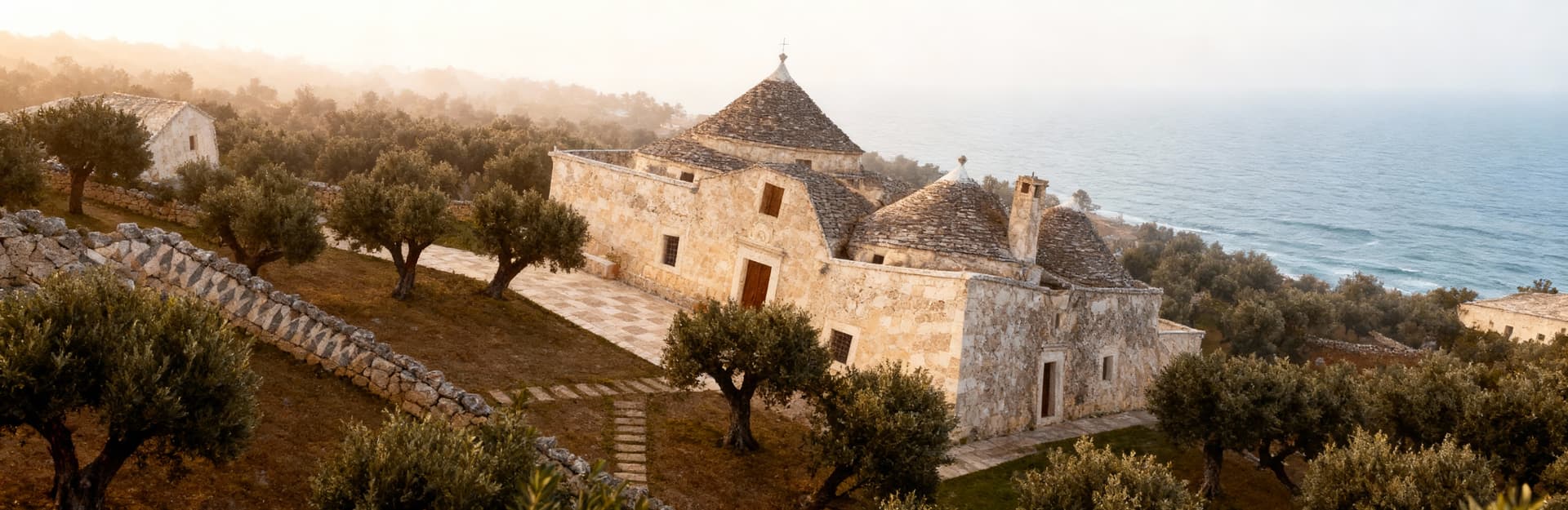 Historic farms for sale in Lecce, nestled in nature and near the sea, showcasing local stone and authentic charm.