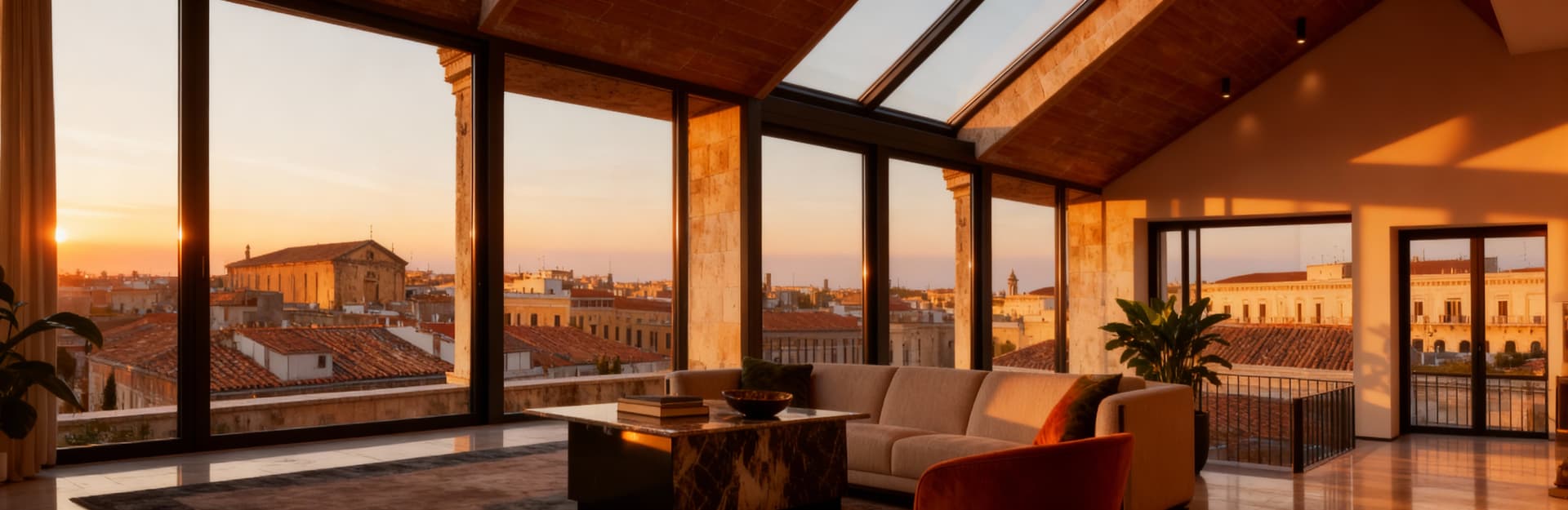 Stylish penthouses for sale in Syracuse city center, featuring stunning views of the historic city.