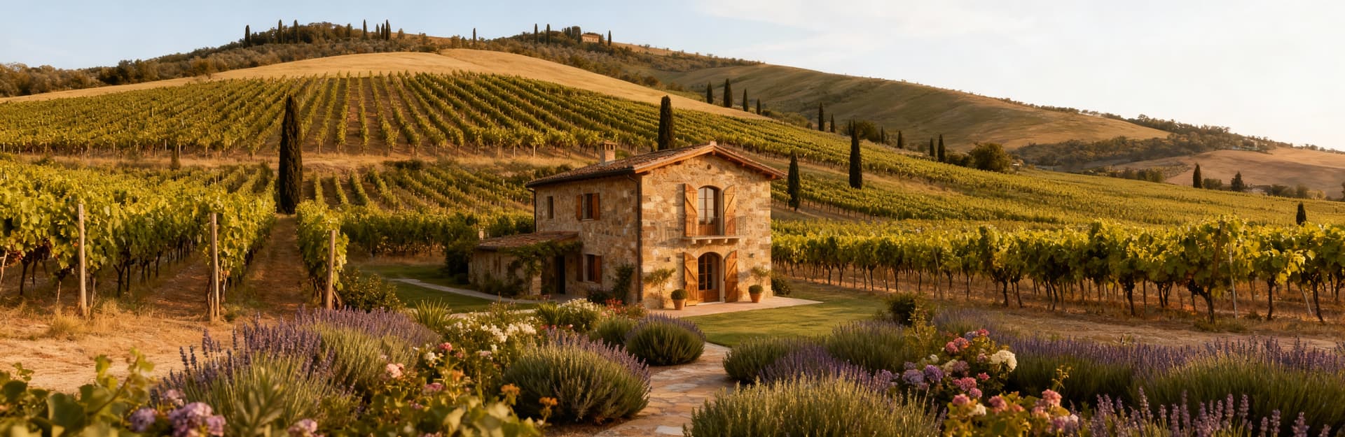 Luxury villas for sale in Chianti, featuring exclusive gardens and classic Tuscan architecture.
