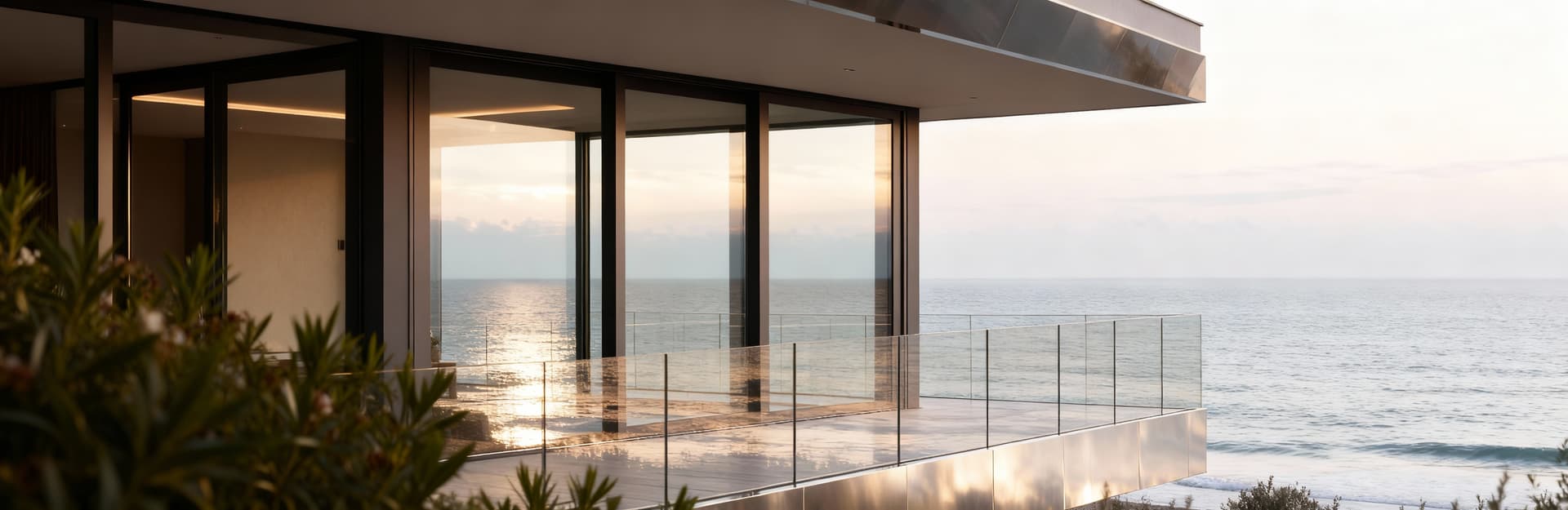 Modern penthouses for sale in Versilia, featuring stunning sea-view terraces ideal for sunset enjoyment.