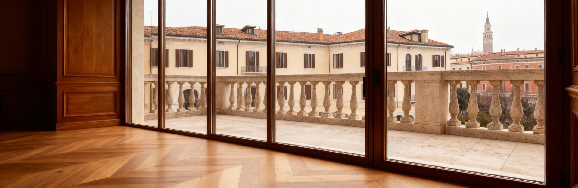 Elegant villa apartments for sale in Treviso city with exquisite architectural details and modern amenities.