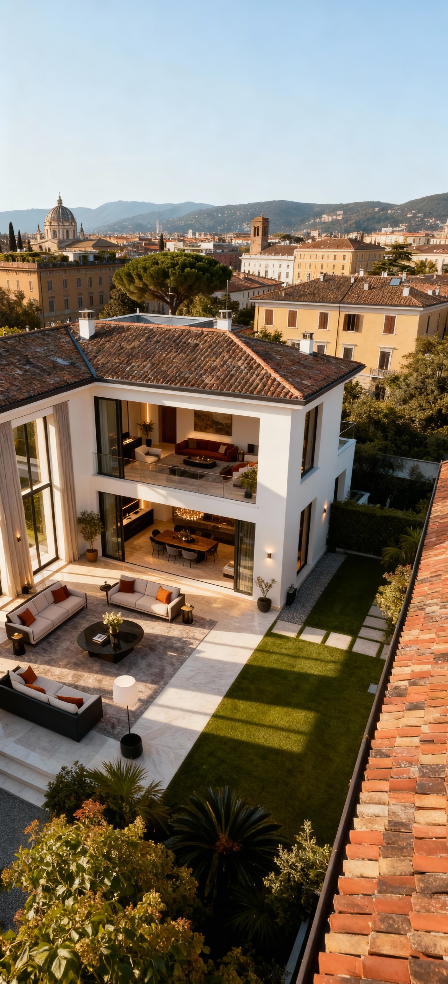 Exclusive villas for sale in Italian cities, elegantly furnished for ultimate comfort and stylish living amidst rich culture.