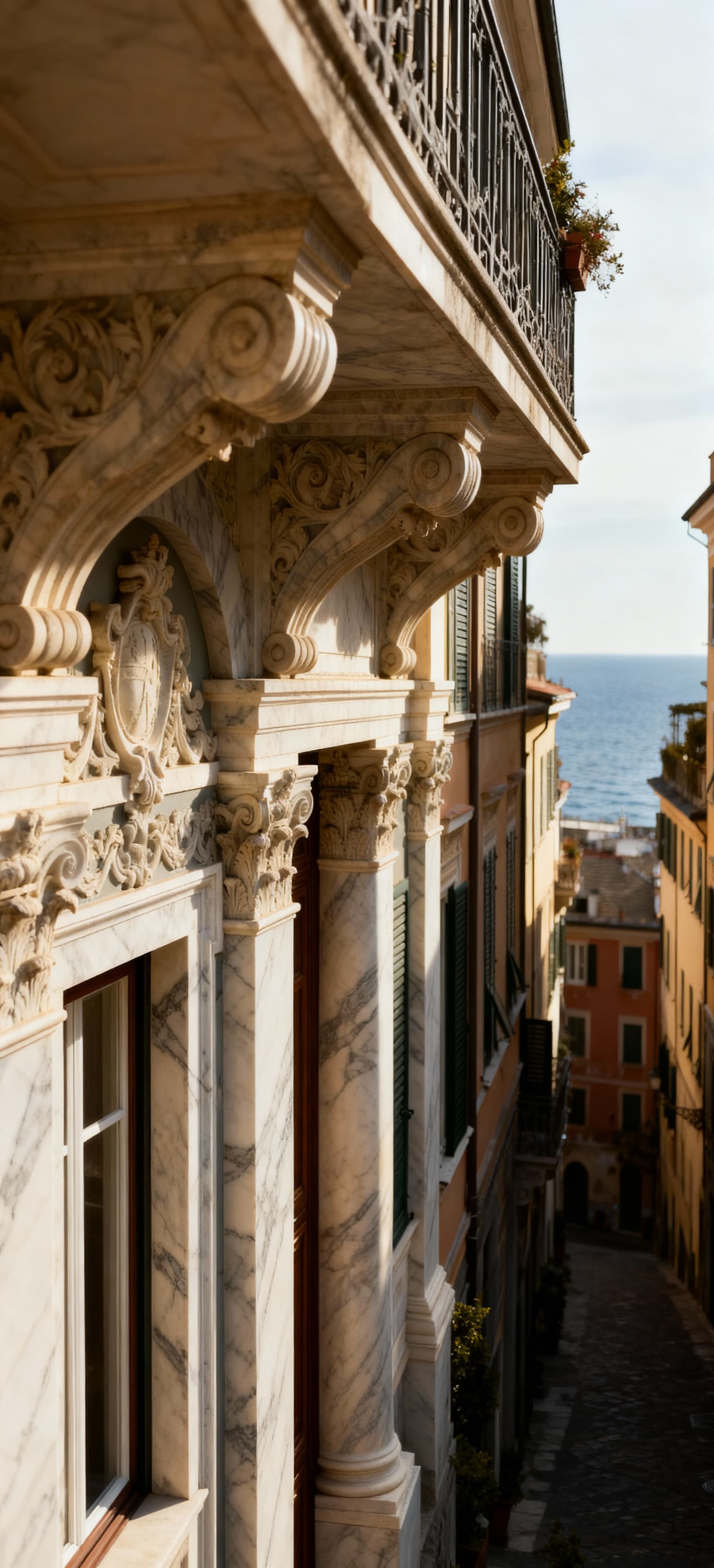 Luxury real estate for sale in Genoa, showcasing stunning coastal views, historic architecture, and a vibrant cultural landscape.