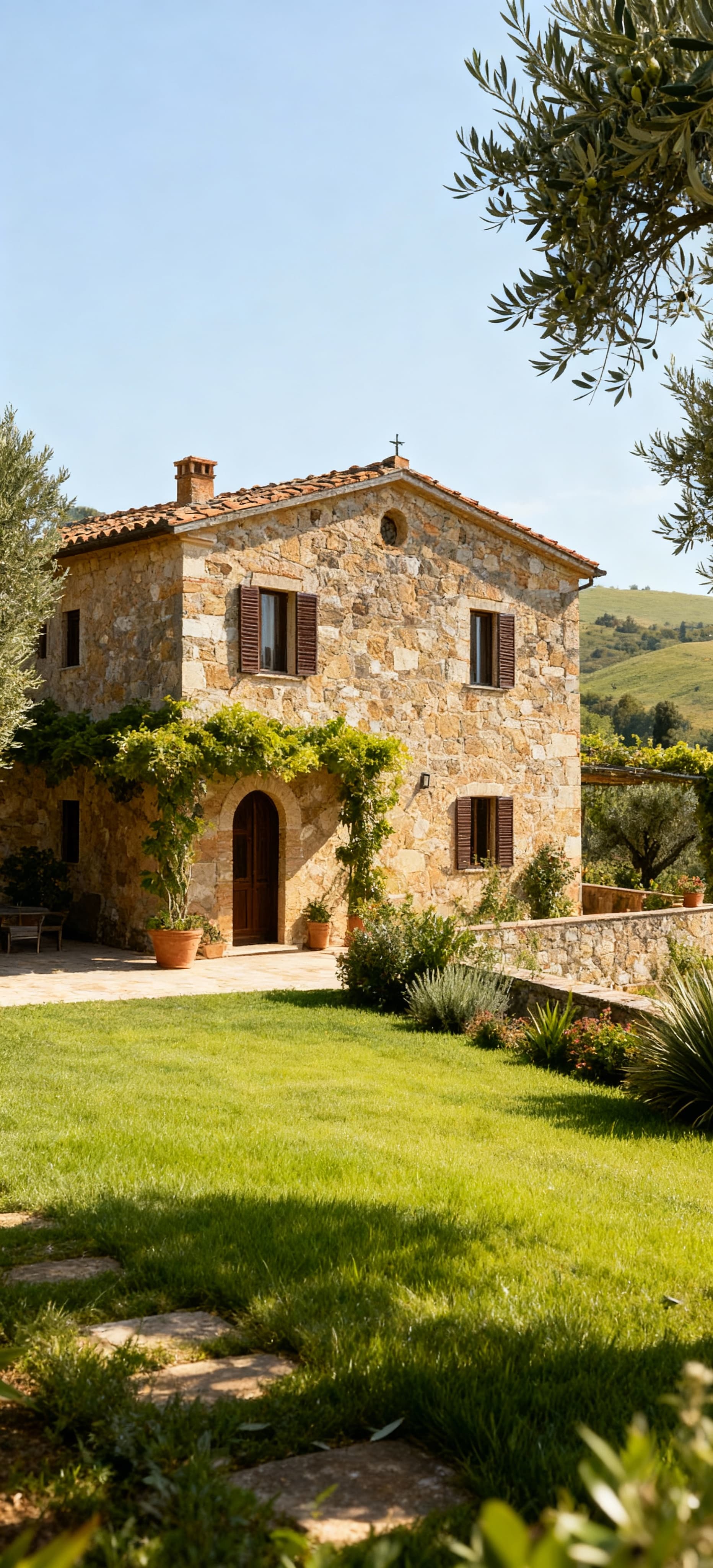 Rustic properties and charming farmhouses for sale in Sardinia, surrounded by ancient olive groves and stunning coastal views.