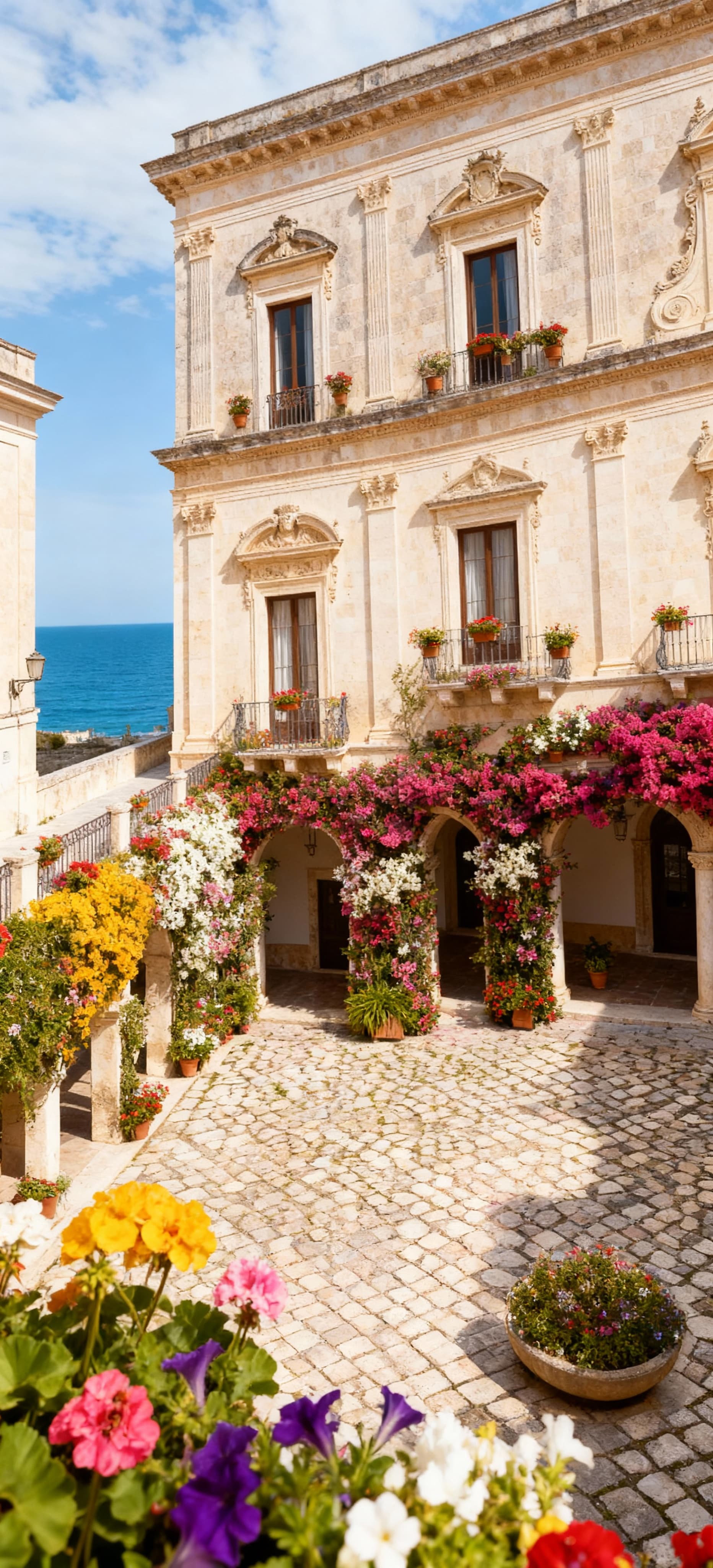 Historic palaces for sale in Taranto, the 'City of Two Seas', blending maritime culture and ancient heritage.