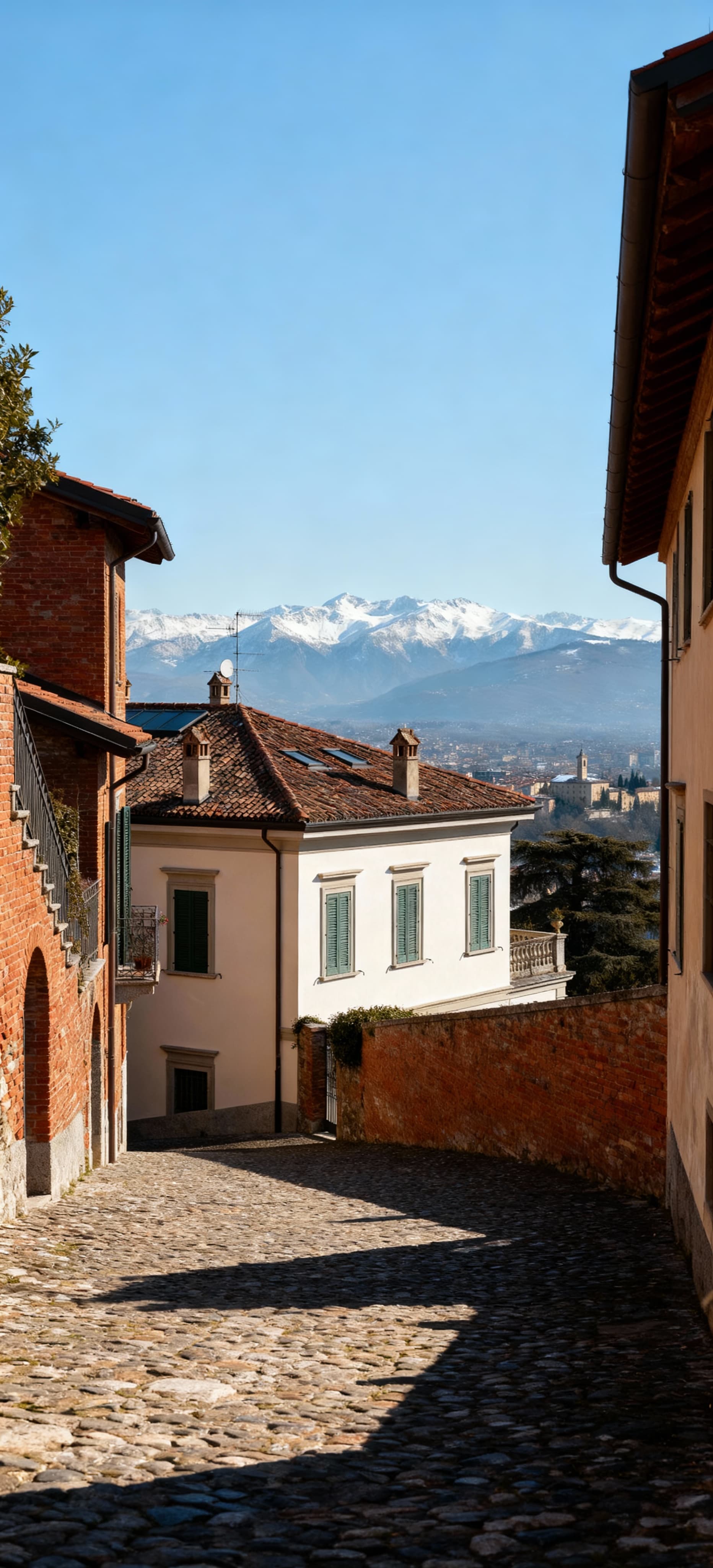 Luxury villas for sale in Bergamo, blending history and nature with art and local cuisine delights.