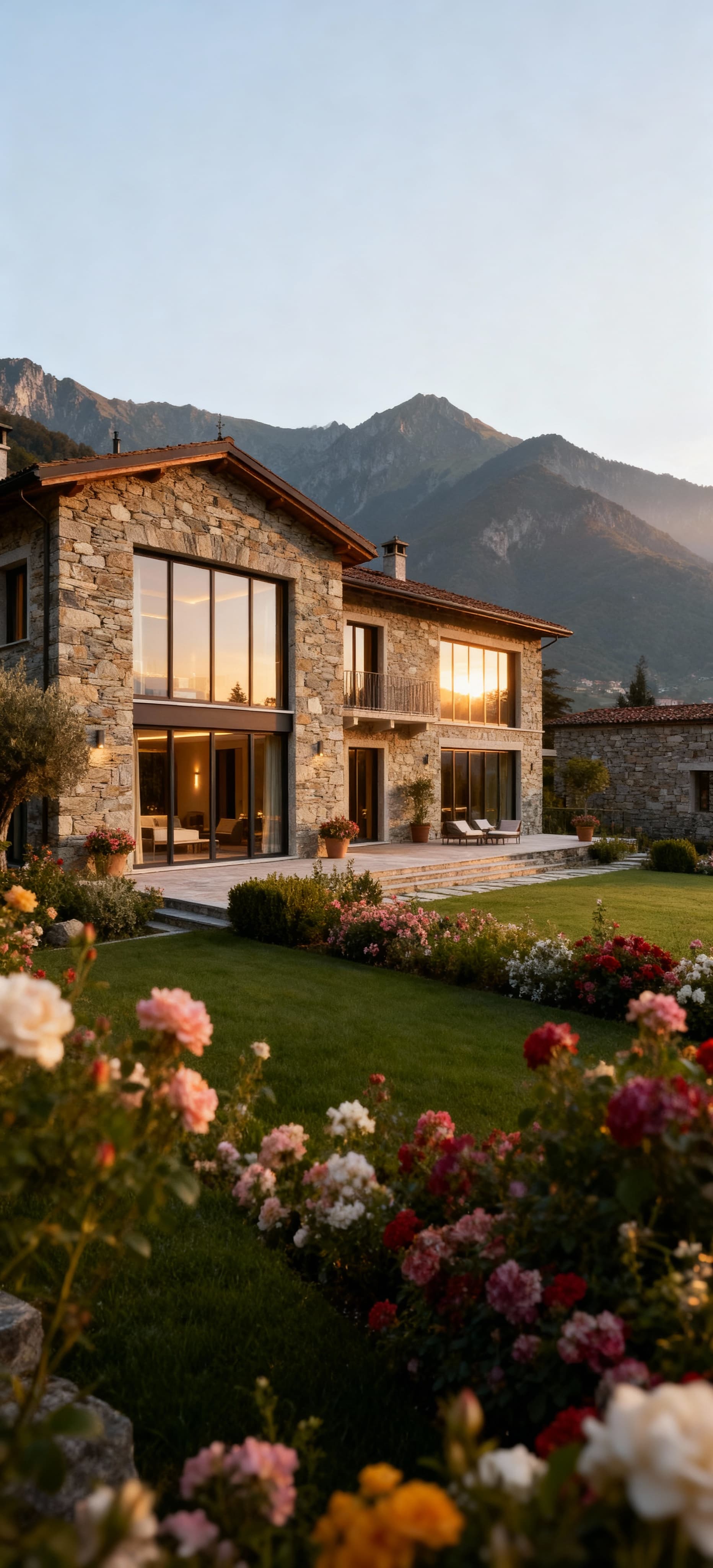 Luxury villas for sale in Biella province, surrounded by the Biellese Alps and lush nature, showcasing stunning historical landscapes.