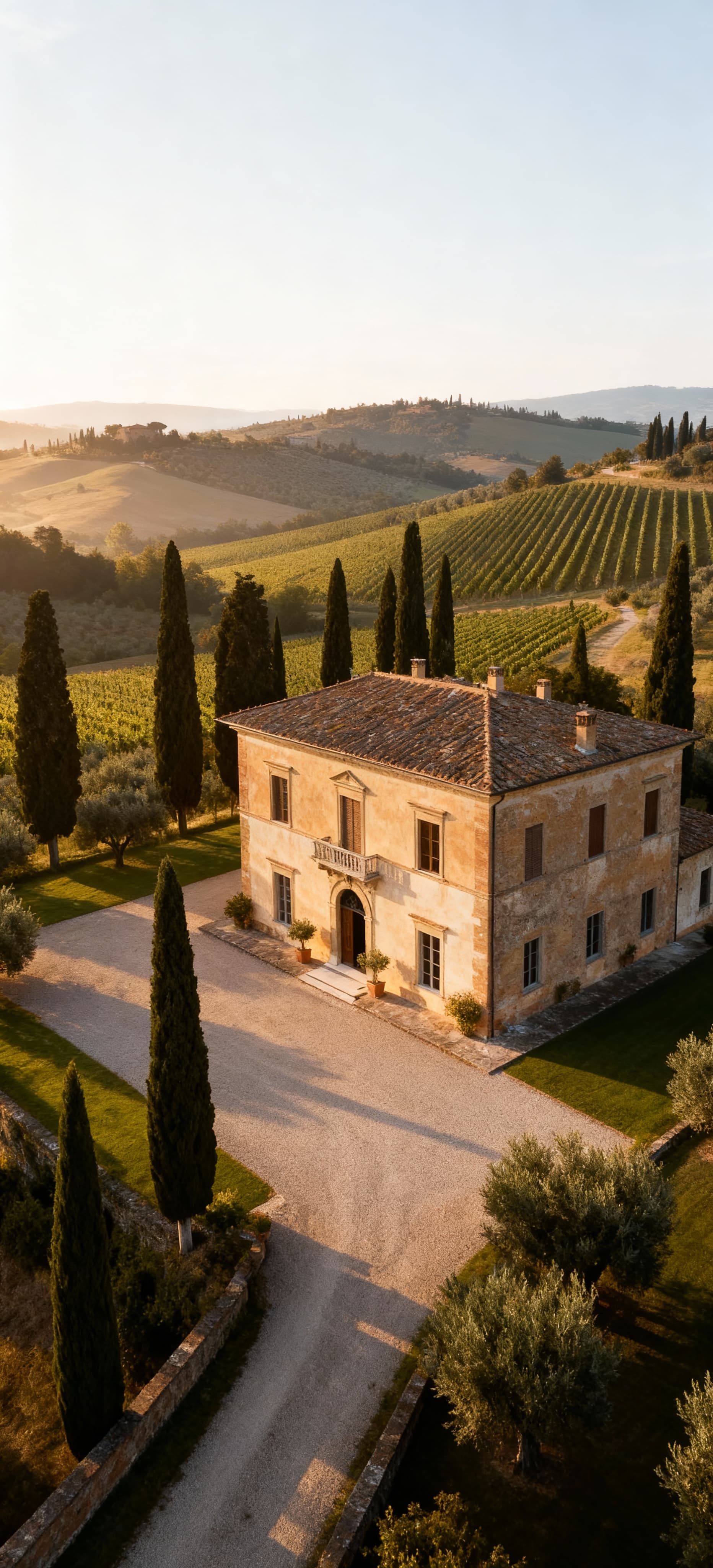 Luxury villas for sale in Florence province, showcasing historic estates amidst the stunning Tuscan countryside.