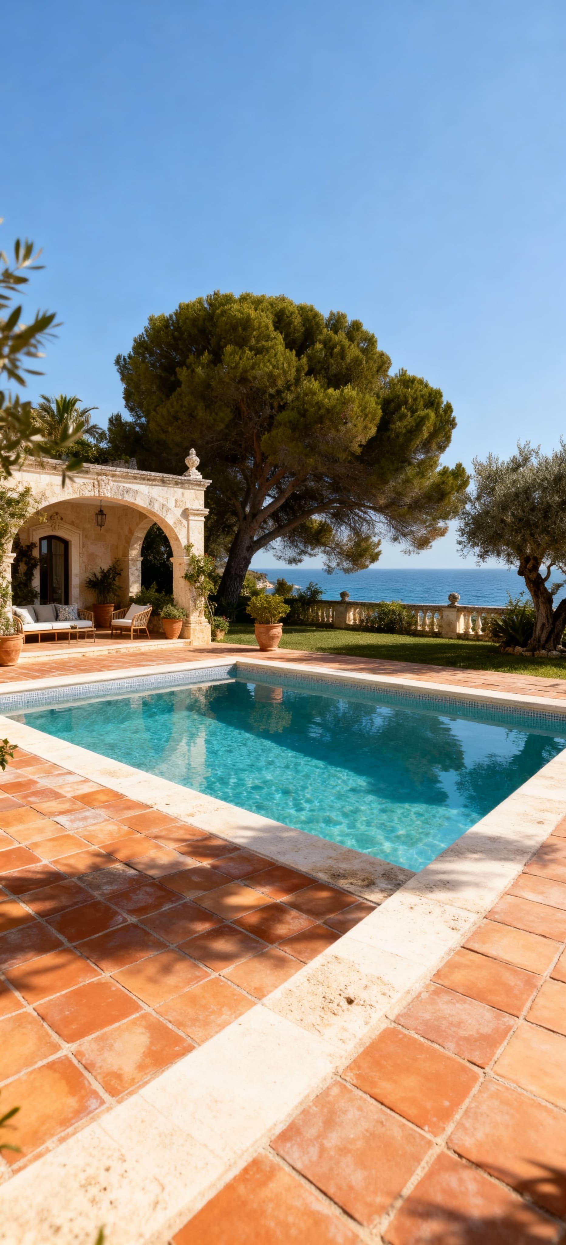 Luxury villas for sale in Lecce, featuring Mediterranean gardens and stunning panoramic views in the heart of Salento.