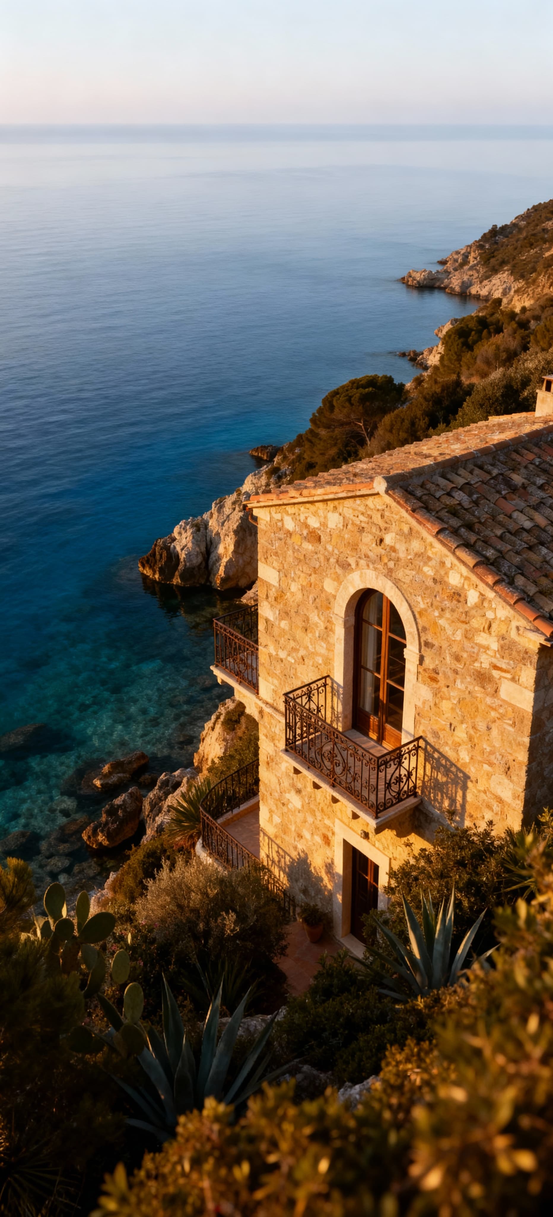 Country estates for sale in Argentario, featuring stunning views of Tuscany's coastline and crystal-clear waters.