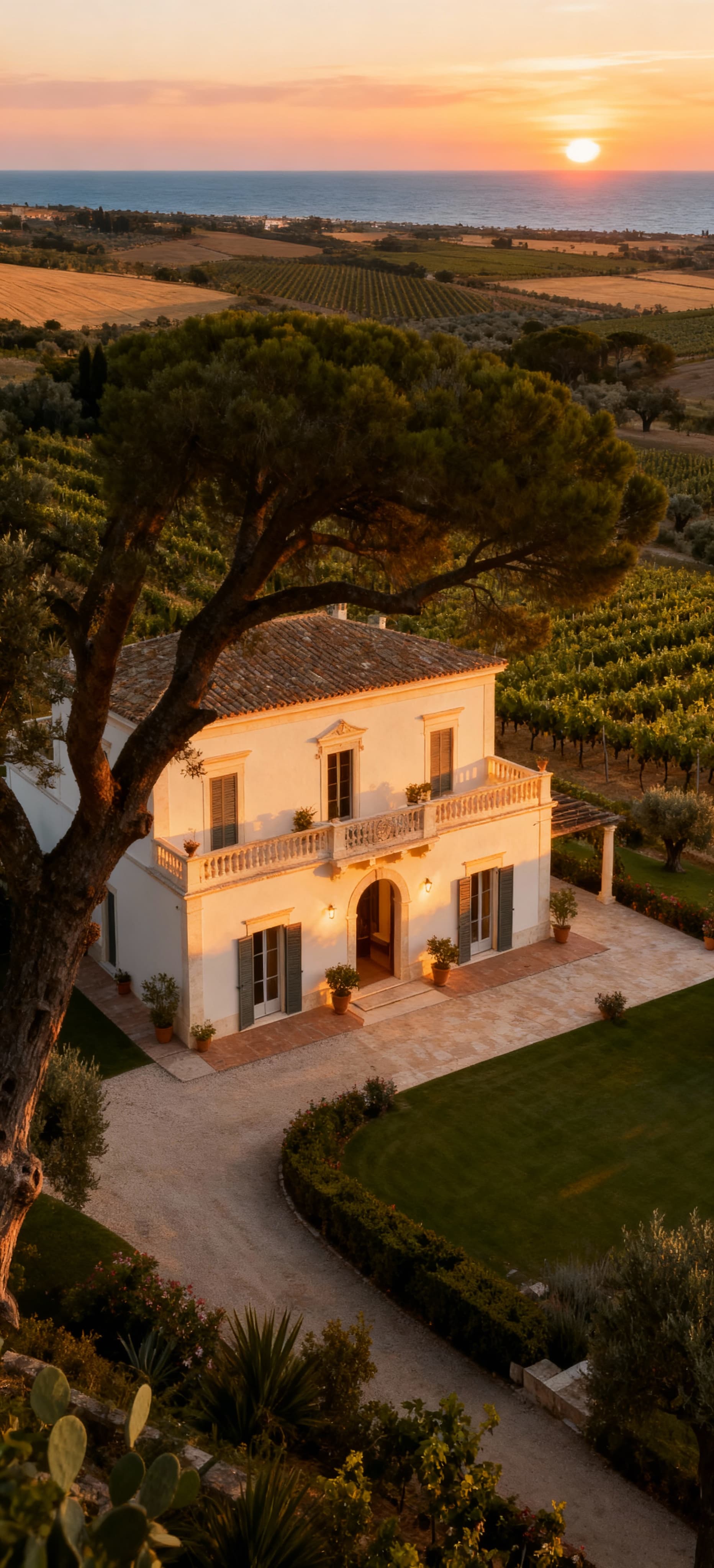 Luxury properties for sale in Brindisi's countryside, featuring breathtaking landscapes and elegant architectural styles.