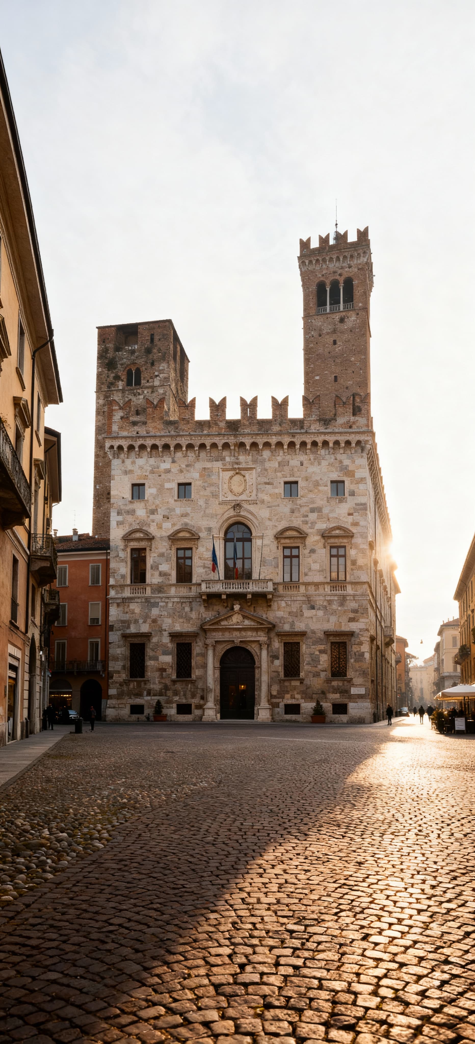 City properties for sale in Alessandria, showcasing elegant buildings and the historic Citadel amidst a rich winemaking tradition.