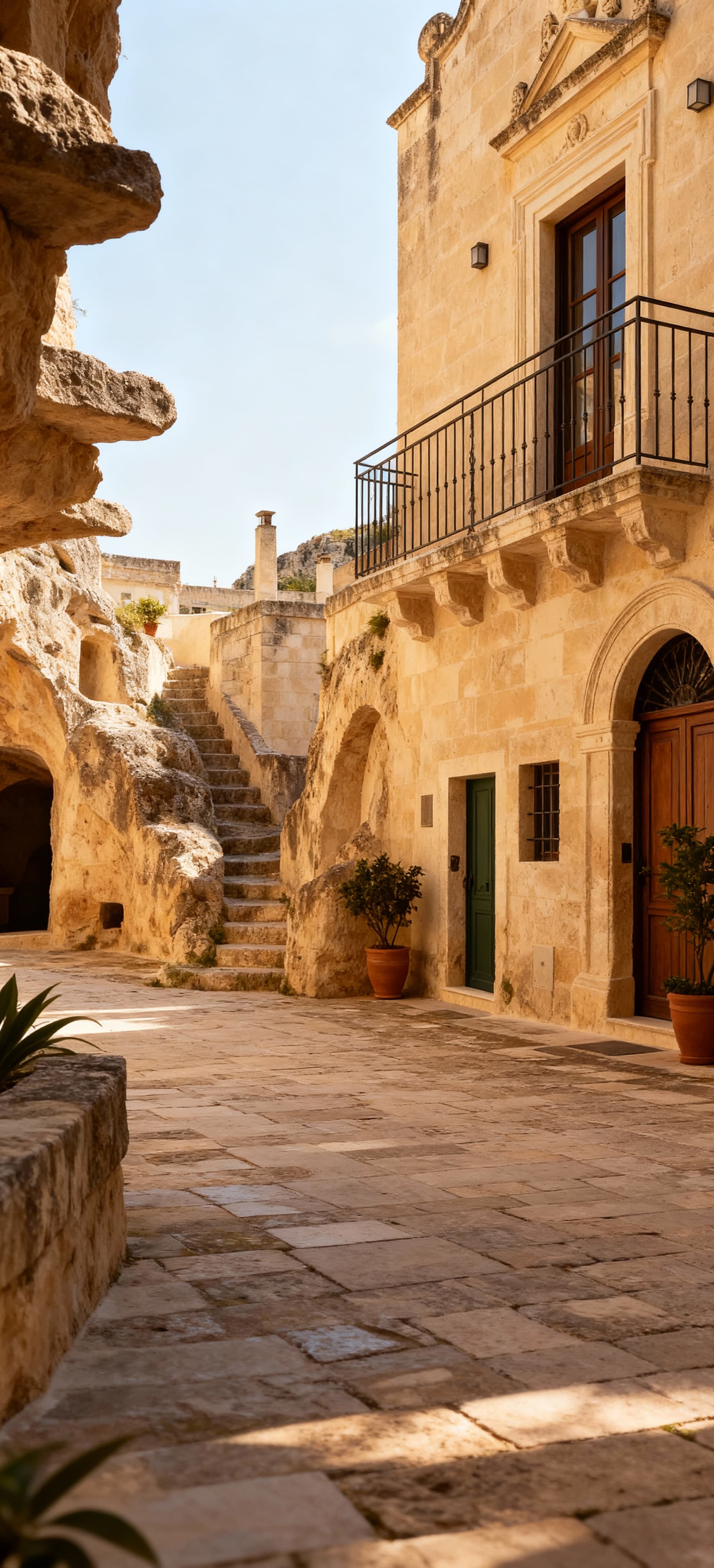 City properties for sale in Matera, a UNESCO World Heritage Site, showcasing a timeless blend of history and nature.