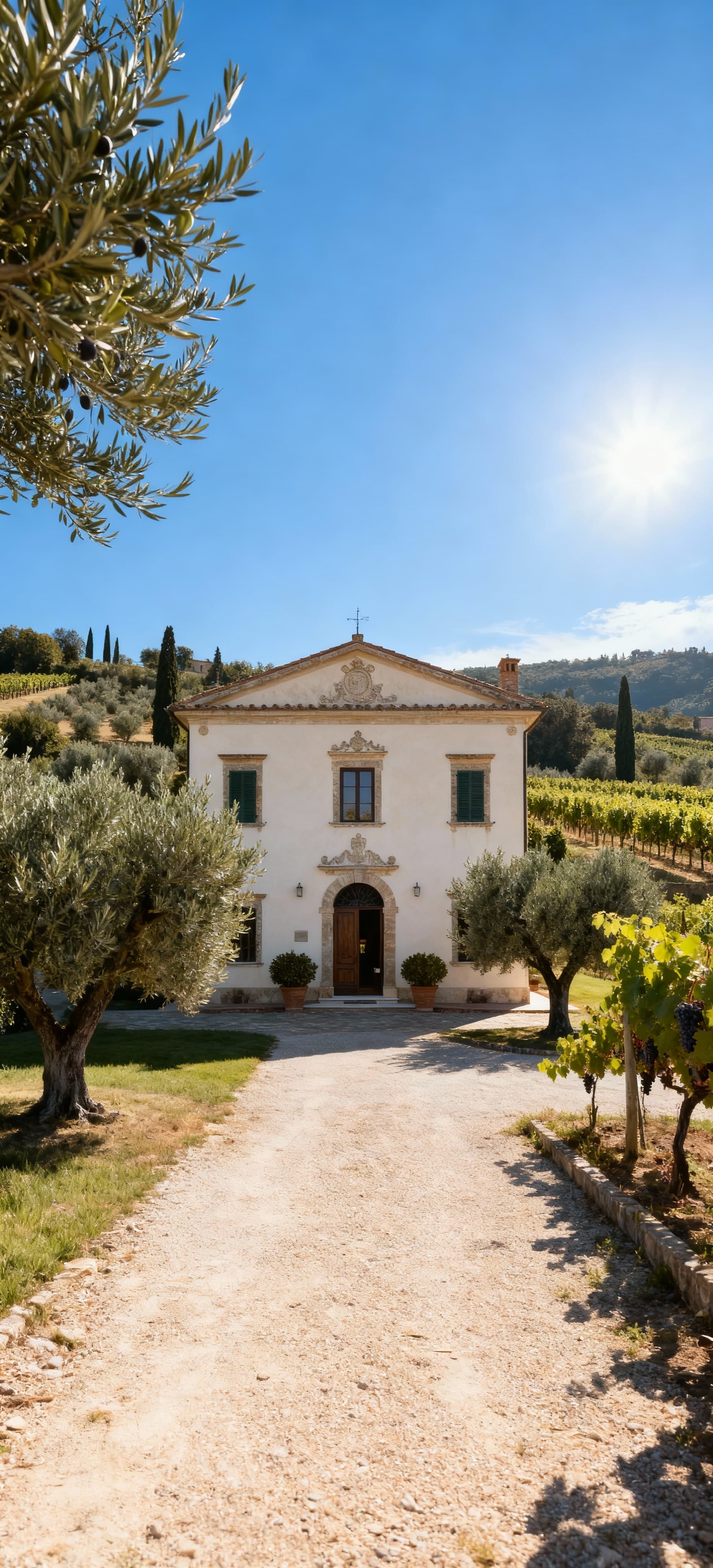 Stunning countryside apartments for sale, surrounded by hills, vineyards, and historic towns, offering a serene lifestyle.