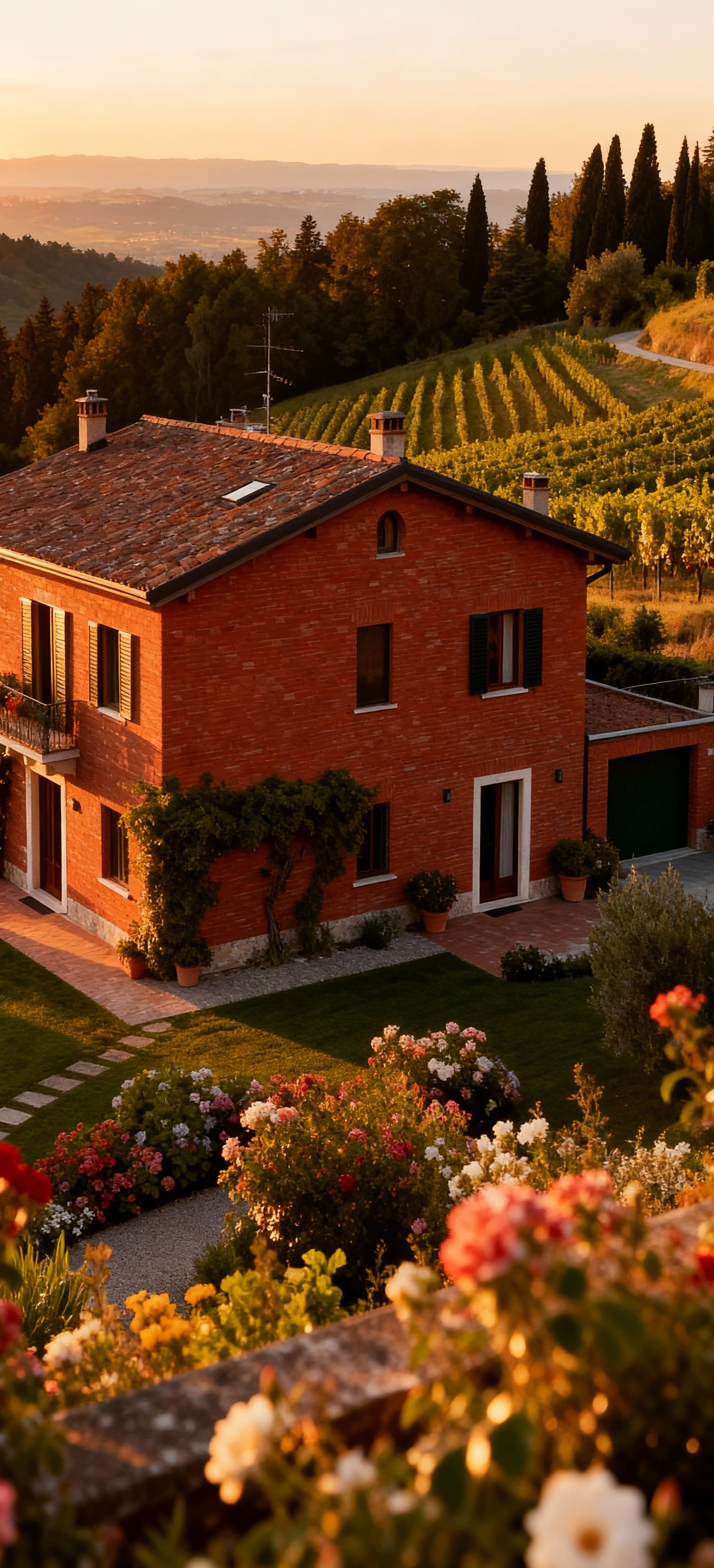 Charming independent houses for sale in Brescia, Lombardy, surrounded by picturesque hills and historic neighborhoods.