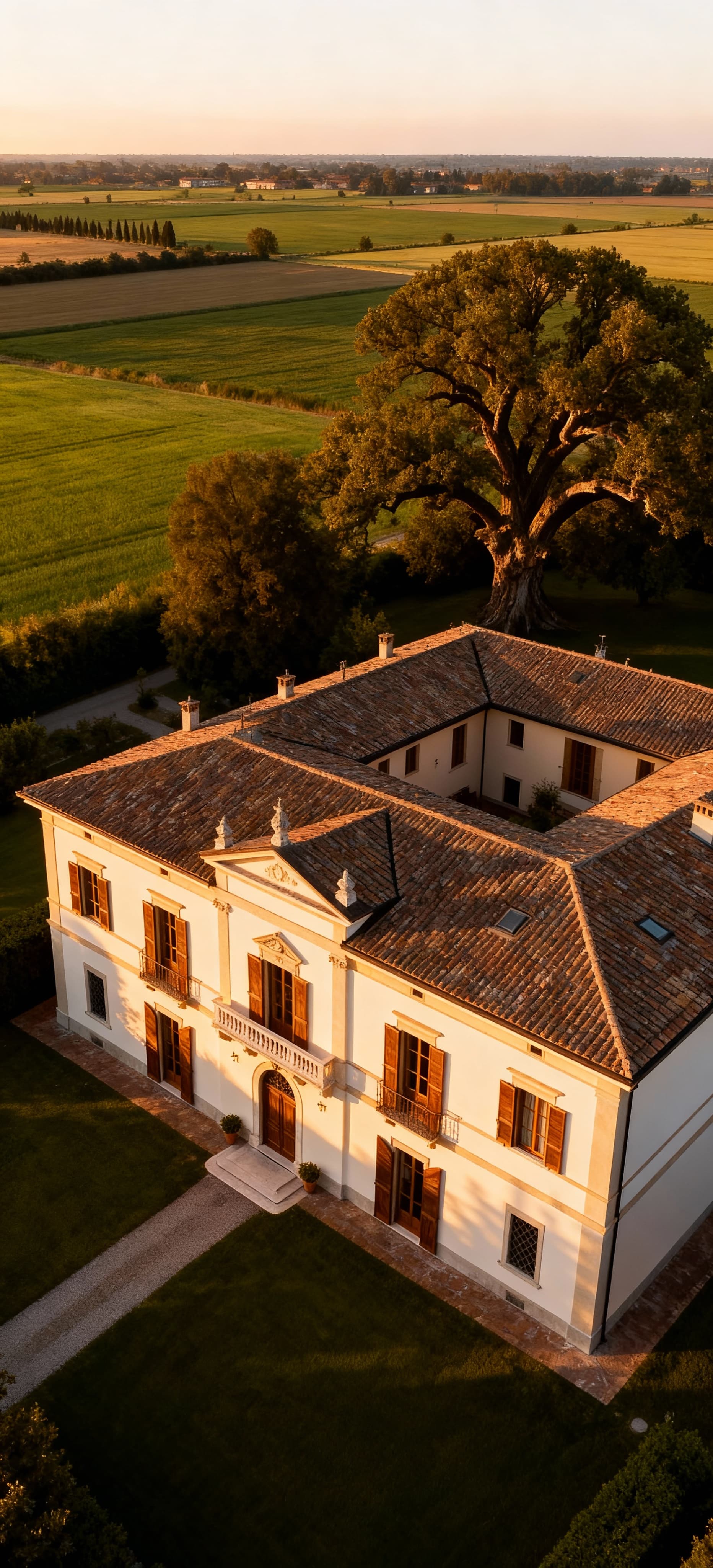 Luxurious villas for sale in Lodi, Lombardy, surrounded by lush landscapes and rich historical architecture.