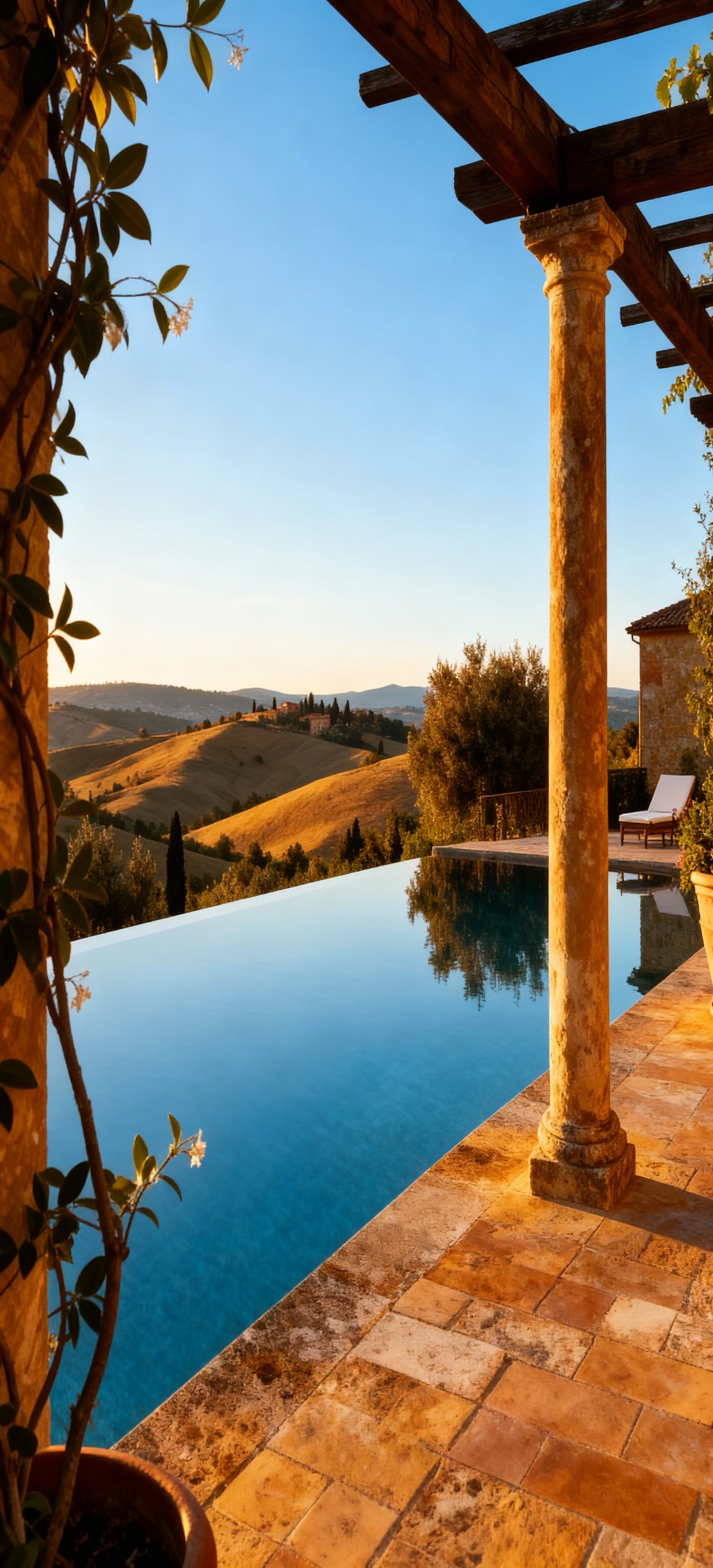 Charming Tuscan countryside near Siena, showcasing rolling hills, vineyards, and historical farmhouses for sale.