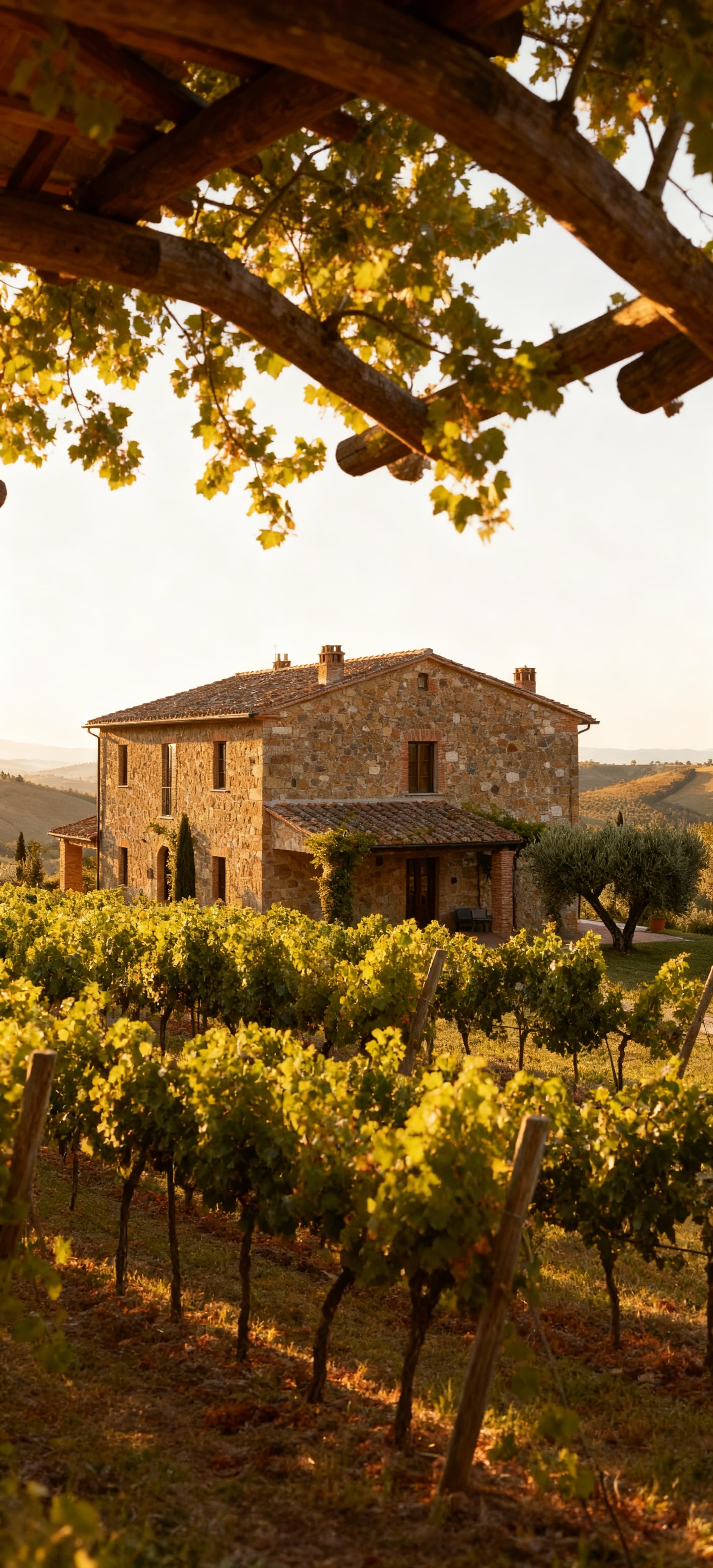 Charming Tuscan terraced houses for sale in the scenic countryside, surrounded by hills, vineyards, and historic villages.