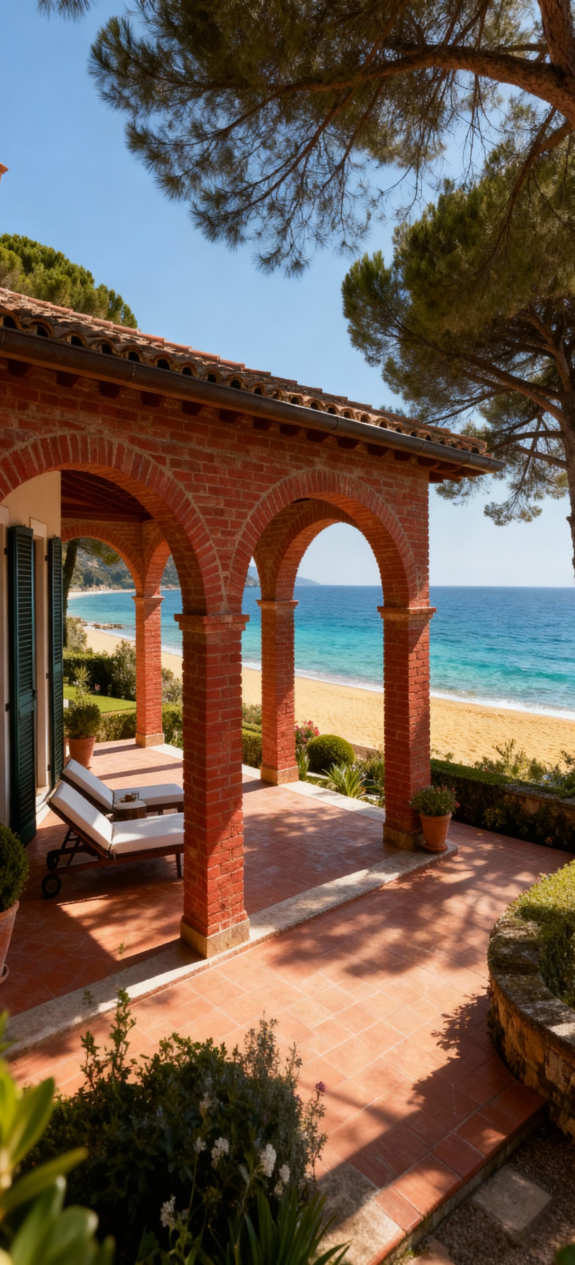 Luxury villas for sale in Tuscany near the sea, showcasing stunning coastal views and elegant architectural designs.