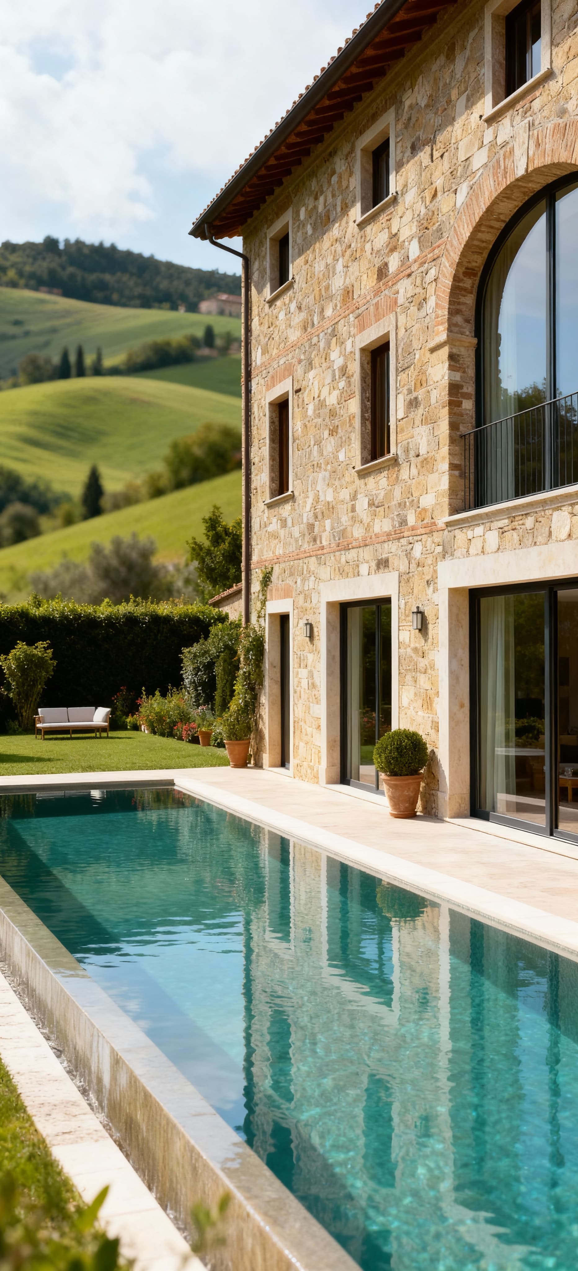 Luxury villas for sale in the countryside of Perugia, Umbria, surrounded by stunning hills and nature, ideal for peaceful living.