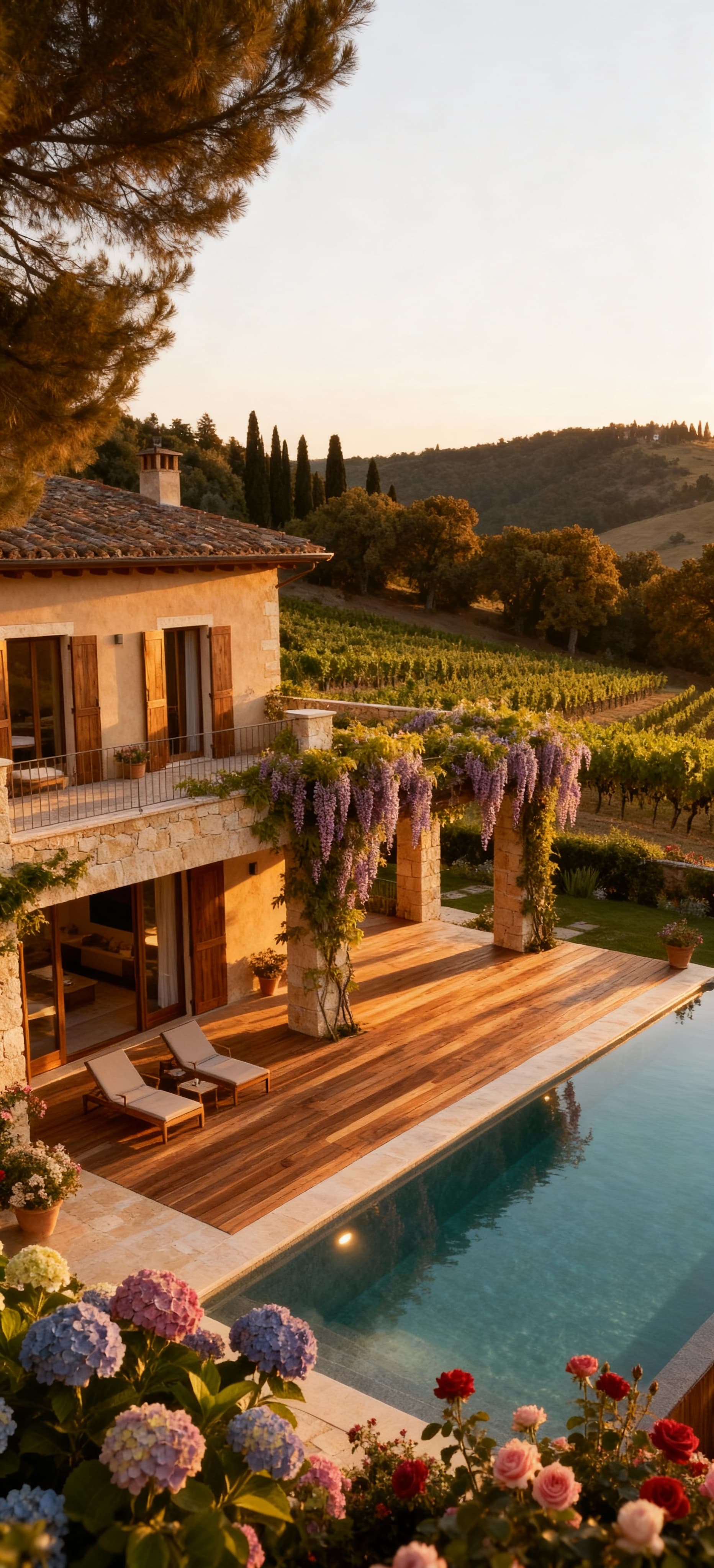 Elegant villas for sale in Pistoia countryside, surrounded by hills and olive groves, offering a serene lifestyle in Tuscany.