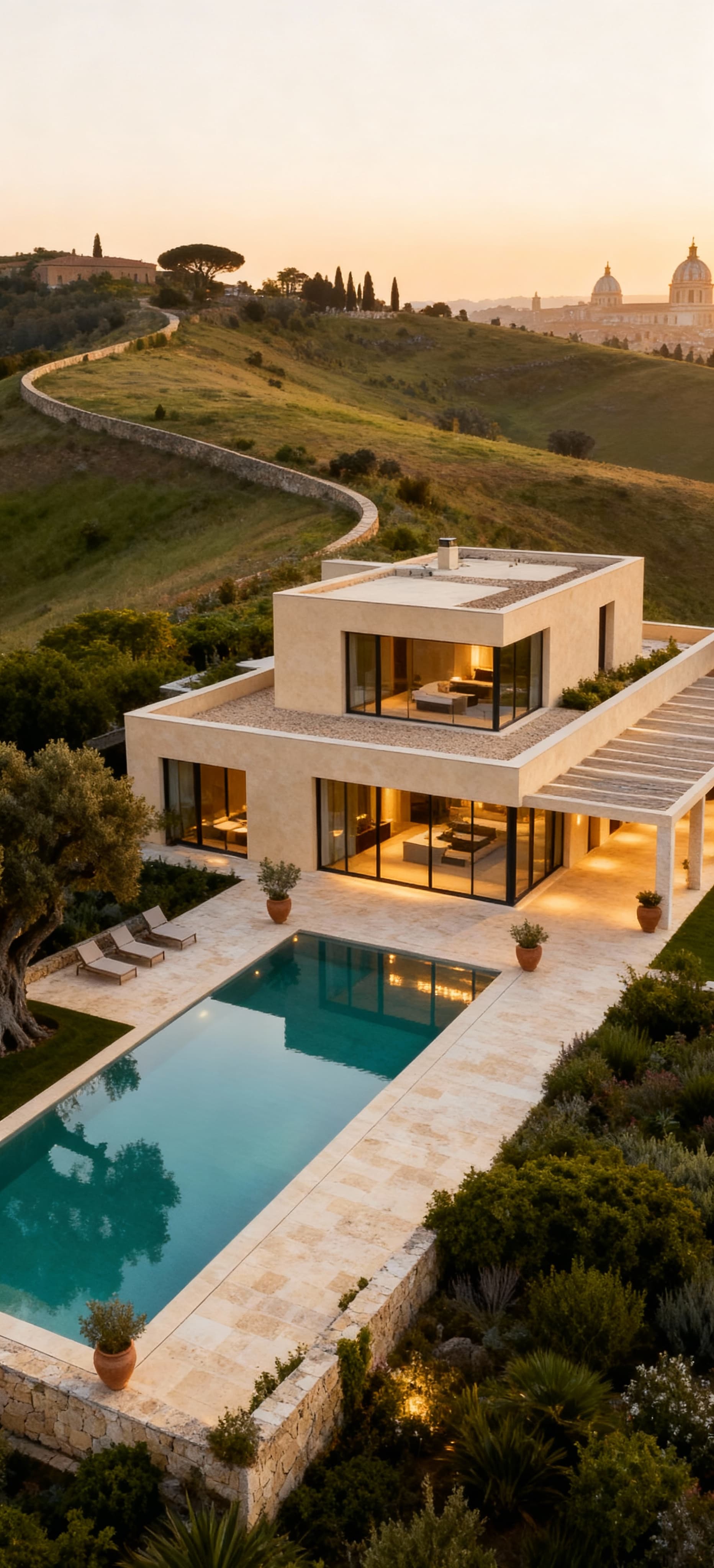 Luxury apartments for sale in Rome's historic city center, surrounded by culture, scenic views, and elegant architecture.