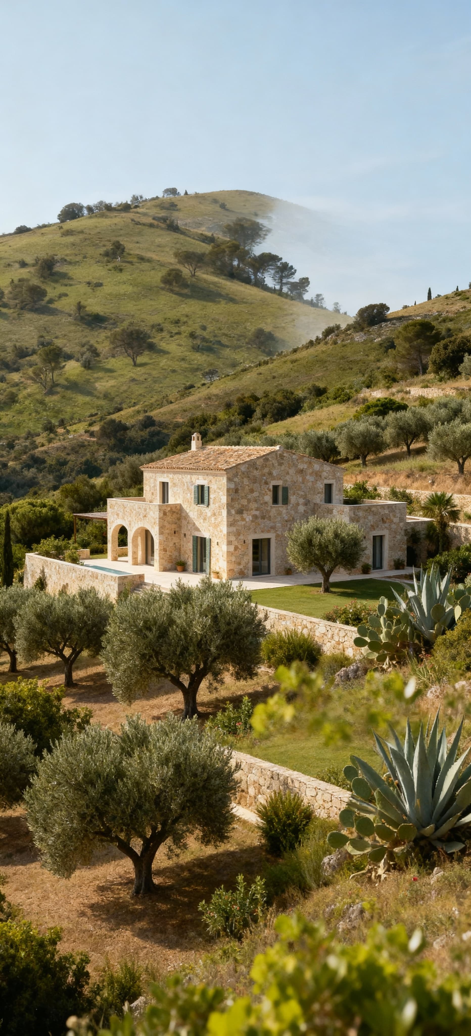 Luxurious villas for sale in the countryside of Sassari, Sardinia, surrounded by stunning landscapes and historical charm.