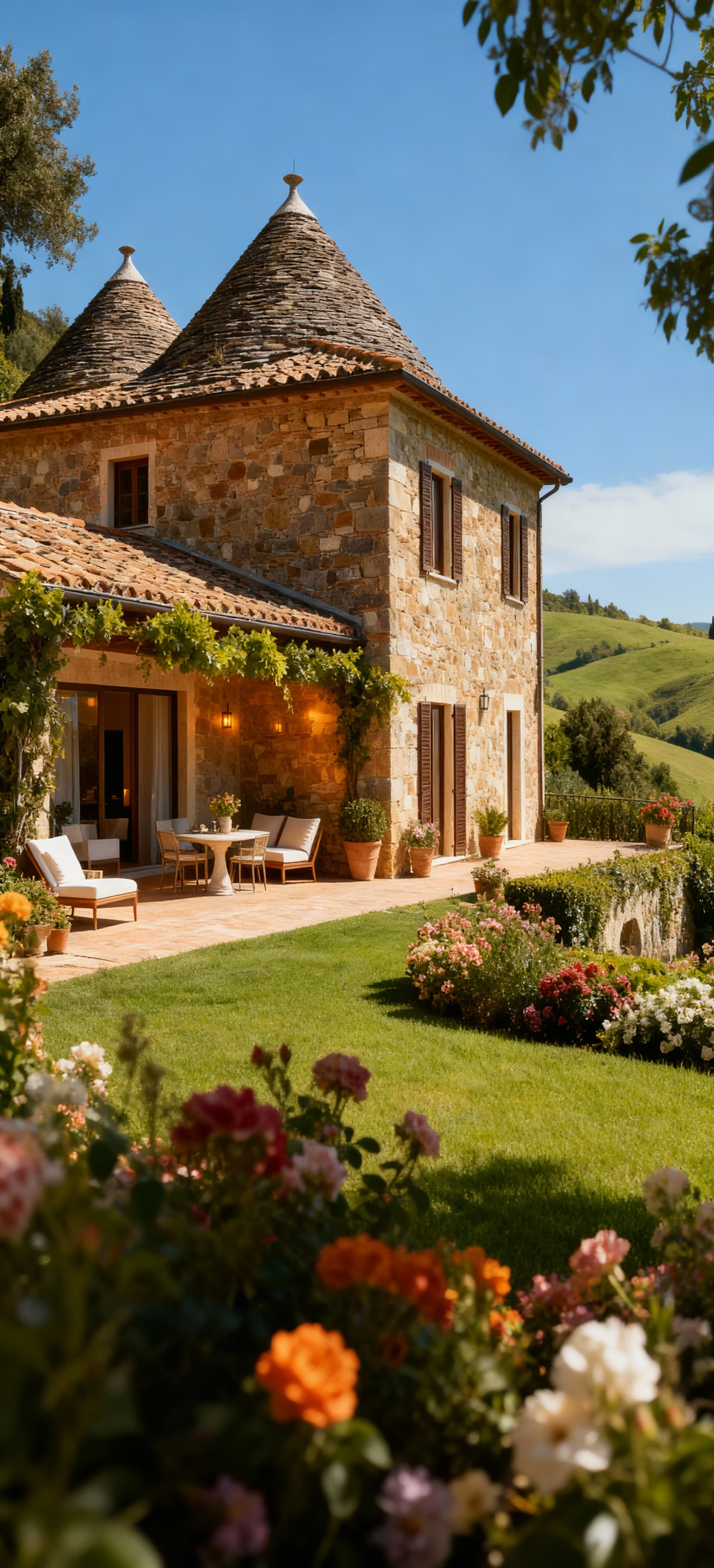 Exclusive Umbrian villas for sale amidst lakes and lush nature, blending modern comfort with historical charm.