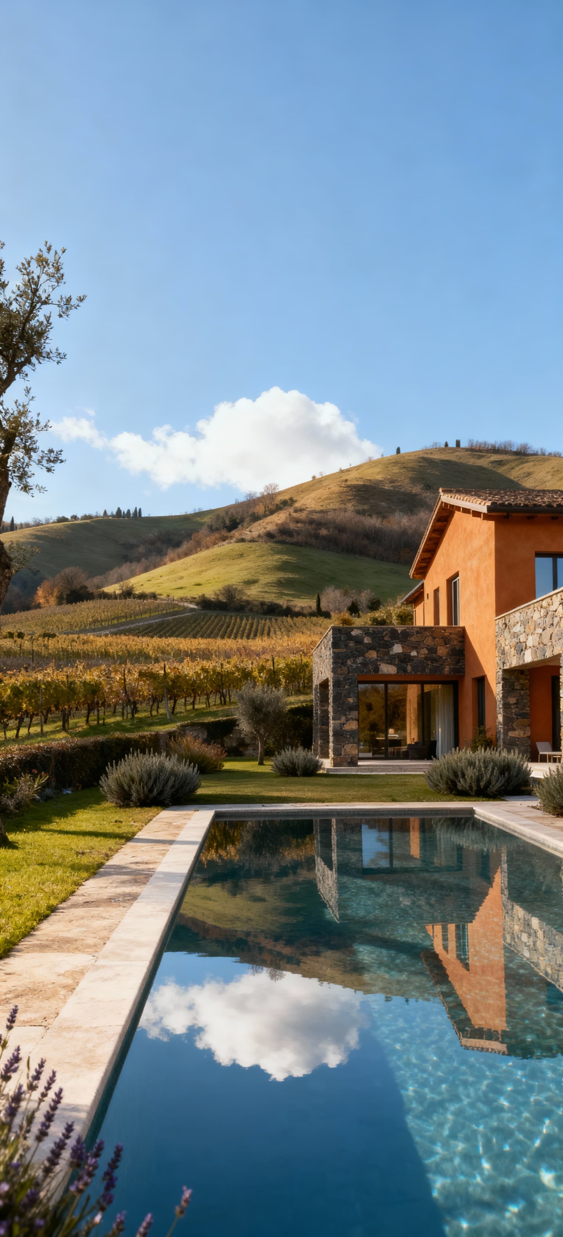 Luxury villas for sale in Abruzzo, showcasing stunning landscapes, charming medieval towns, and elegant properties with private gardens.