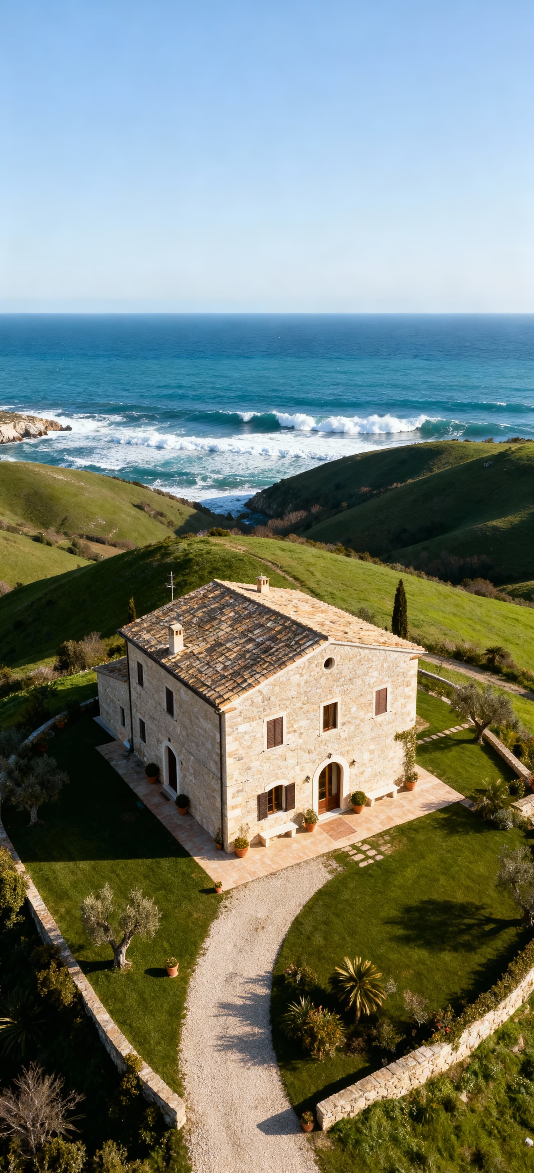 Rustic homes and farmhouses for sale in Ancona, showcasing stunning Adriatic coastal views and rich architectural charm.