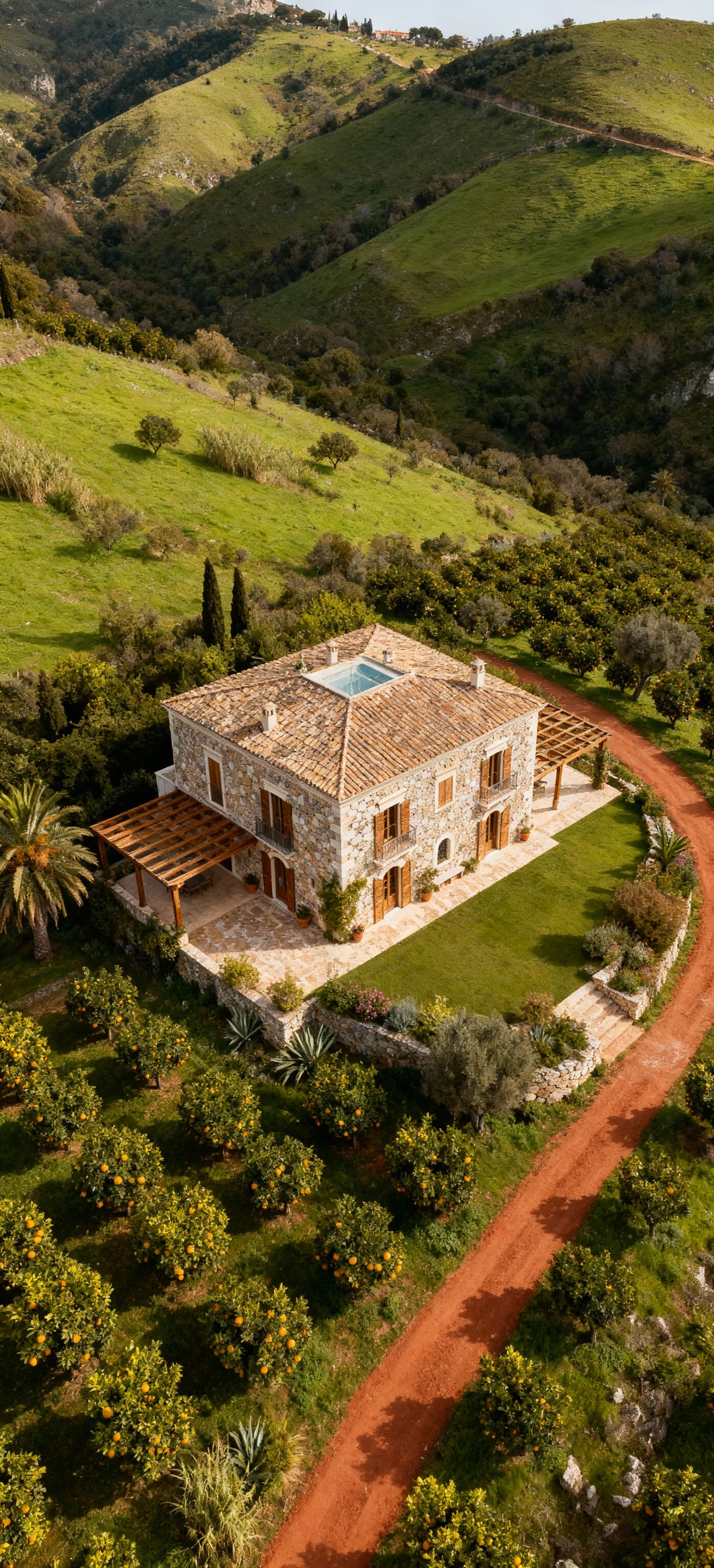 Luxury properties for sale in Messina, Sicily, featuring elegant designs amidst stunning countryside landscapes.