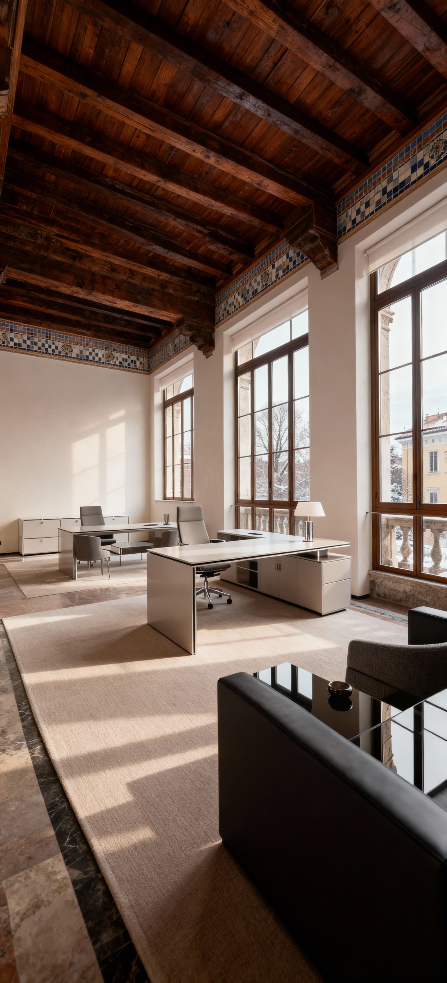 Exclusive prestigious offices for sale in Italy, blending comfort and elegance in historic city settings.