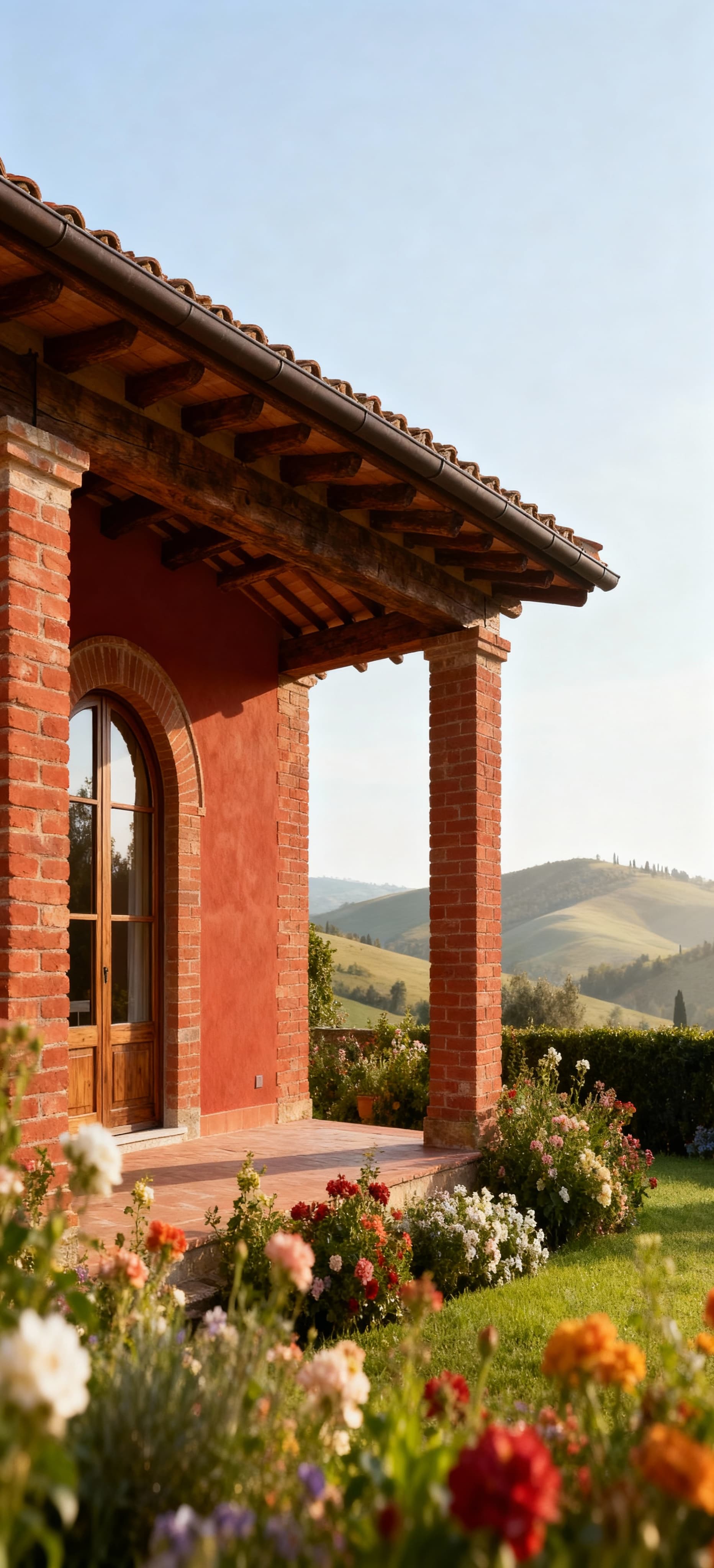 Tuscany farmhouse for sale surrounded by scenic hills, olive groves, and vineyards, offering a unique lifestyle opportunity.