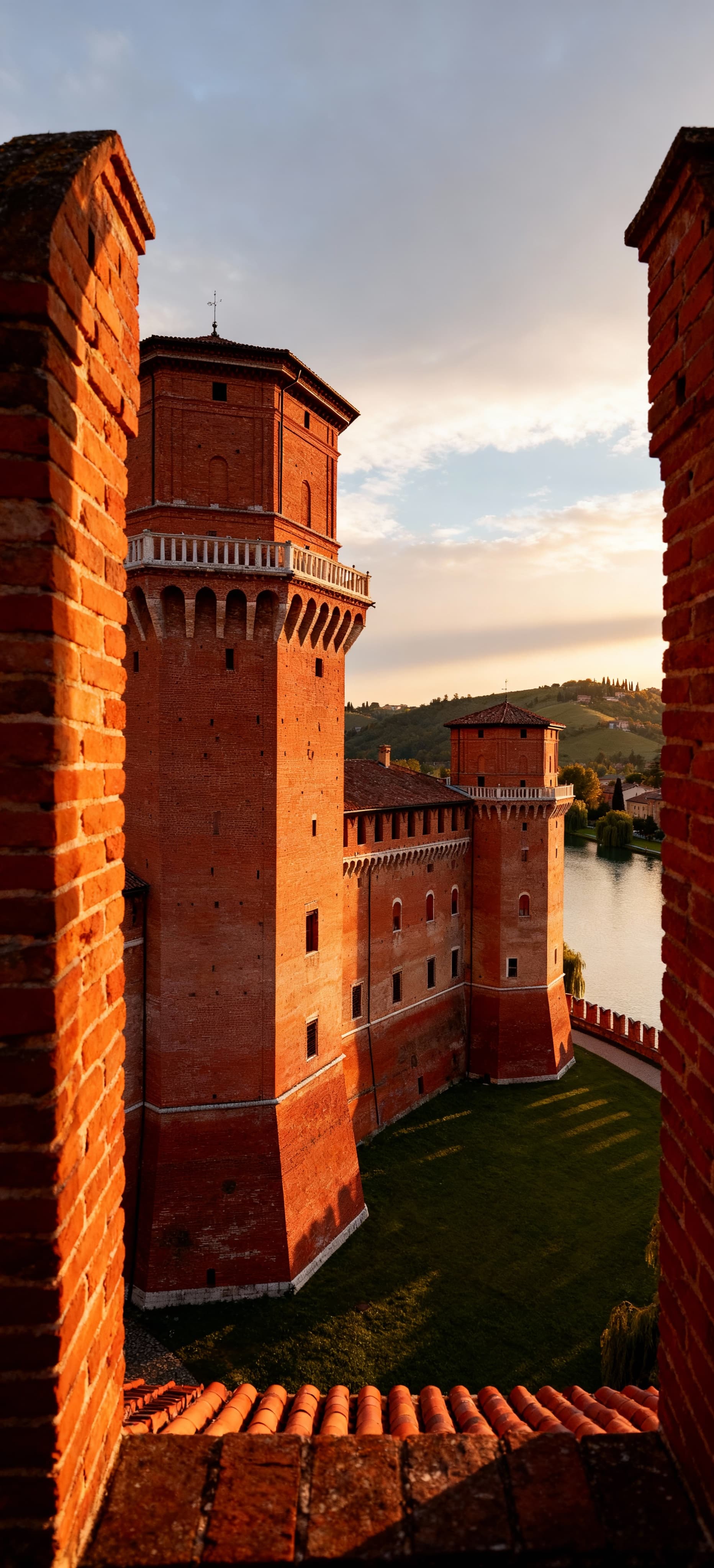 Luxury real estate for sale in Mantova's historic city center, showcasing prestigious villas and modern penthouses with scenic views.