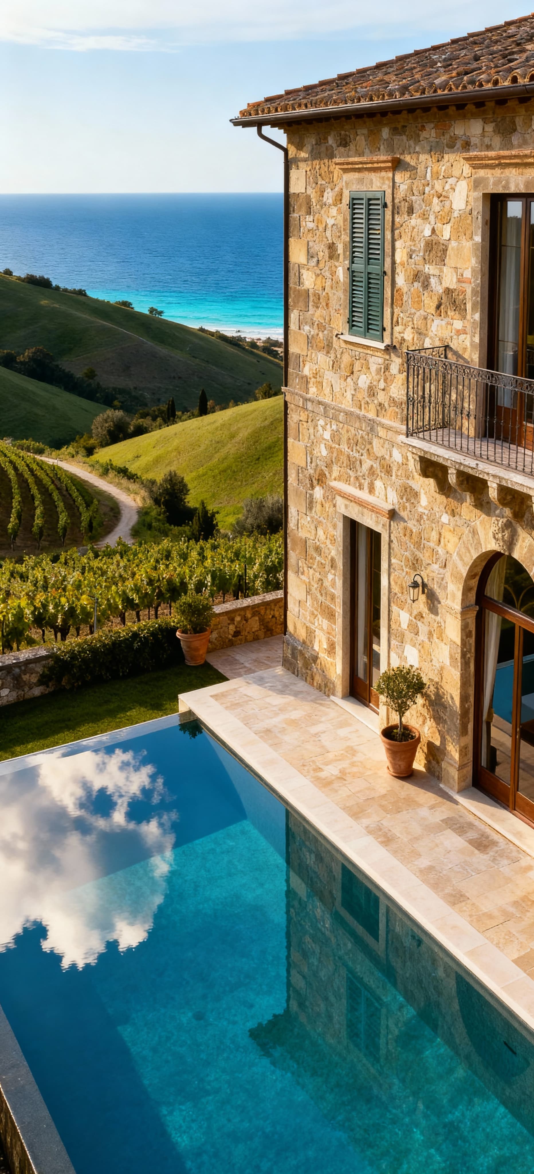 Luxury hotels for sale in Tuscany's coastal area, set against stunning landscapes and charming seaside villages.