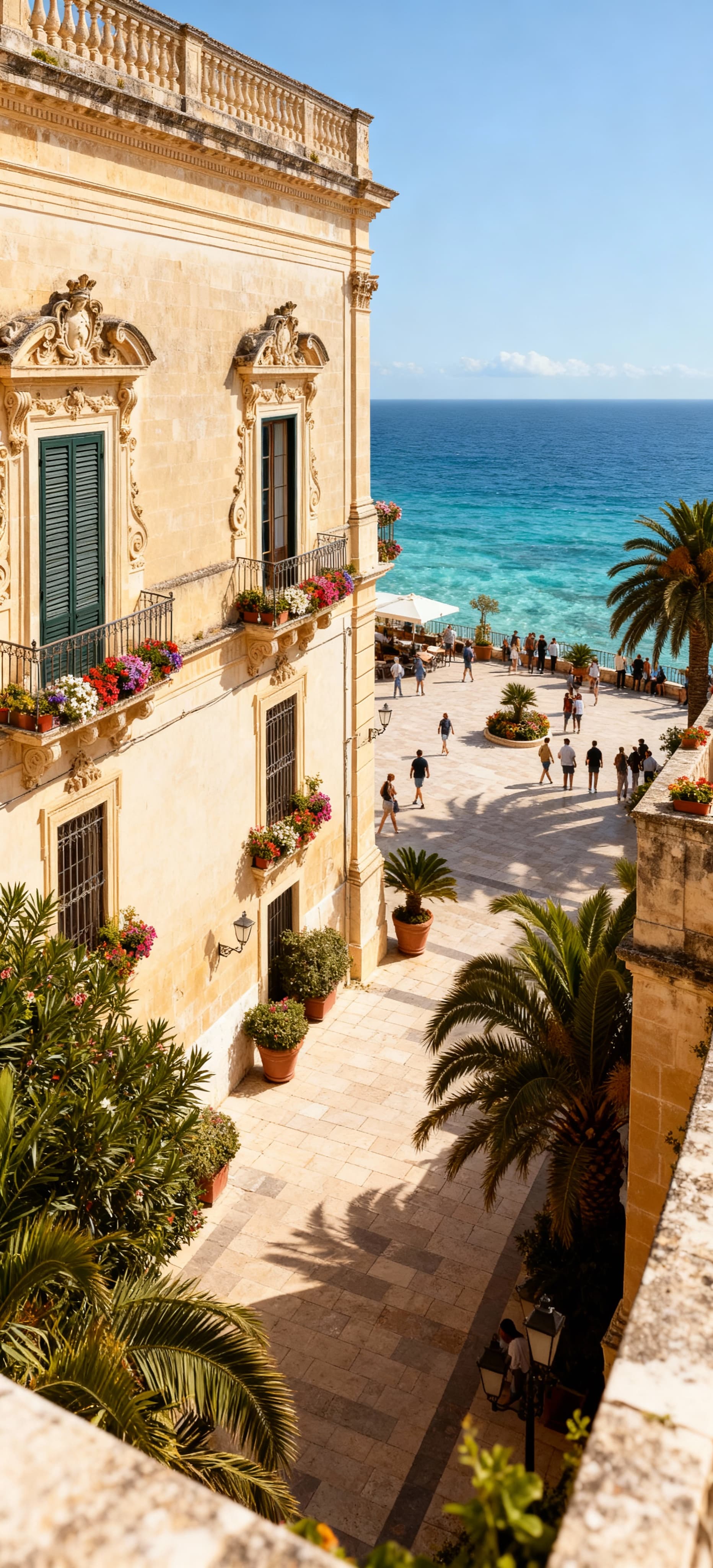 Elegant palaces for sale in Ragusa, showcasing stunning baroque architecture and picturesque Sicilian landscapes.