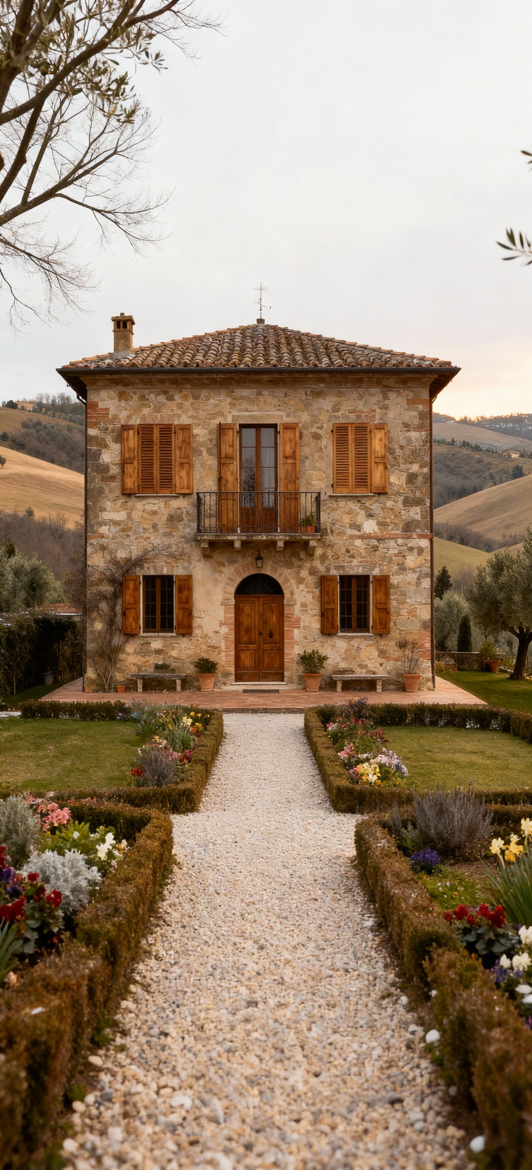 Independent homes for sale in Versilia's picturesque countryside, surrounded by olive groves and stunning coastal views.